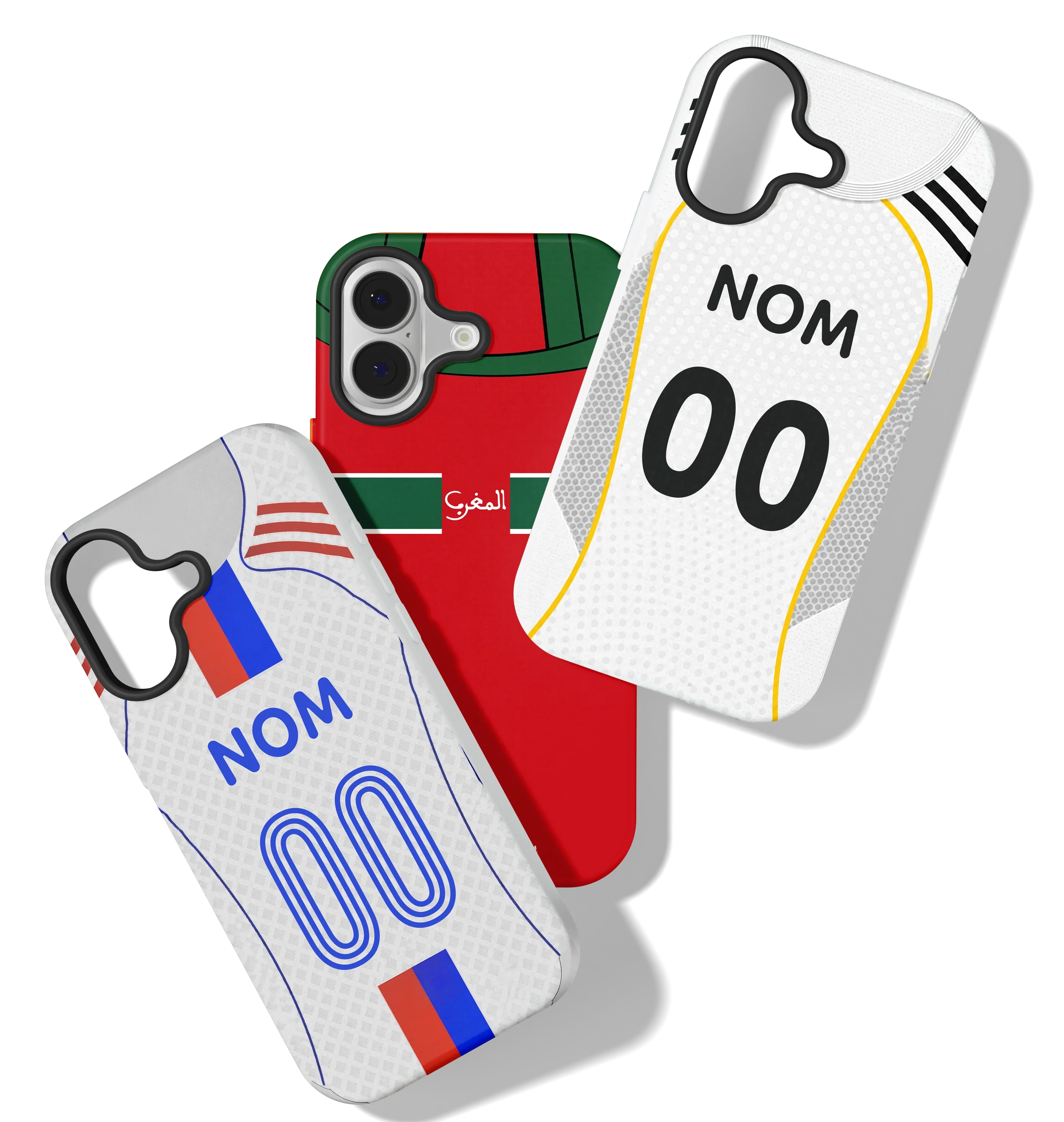 Coque iPhone personnalisée style maillot – Nom & Numéro