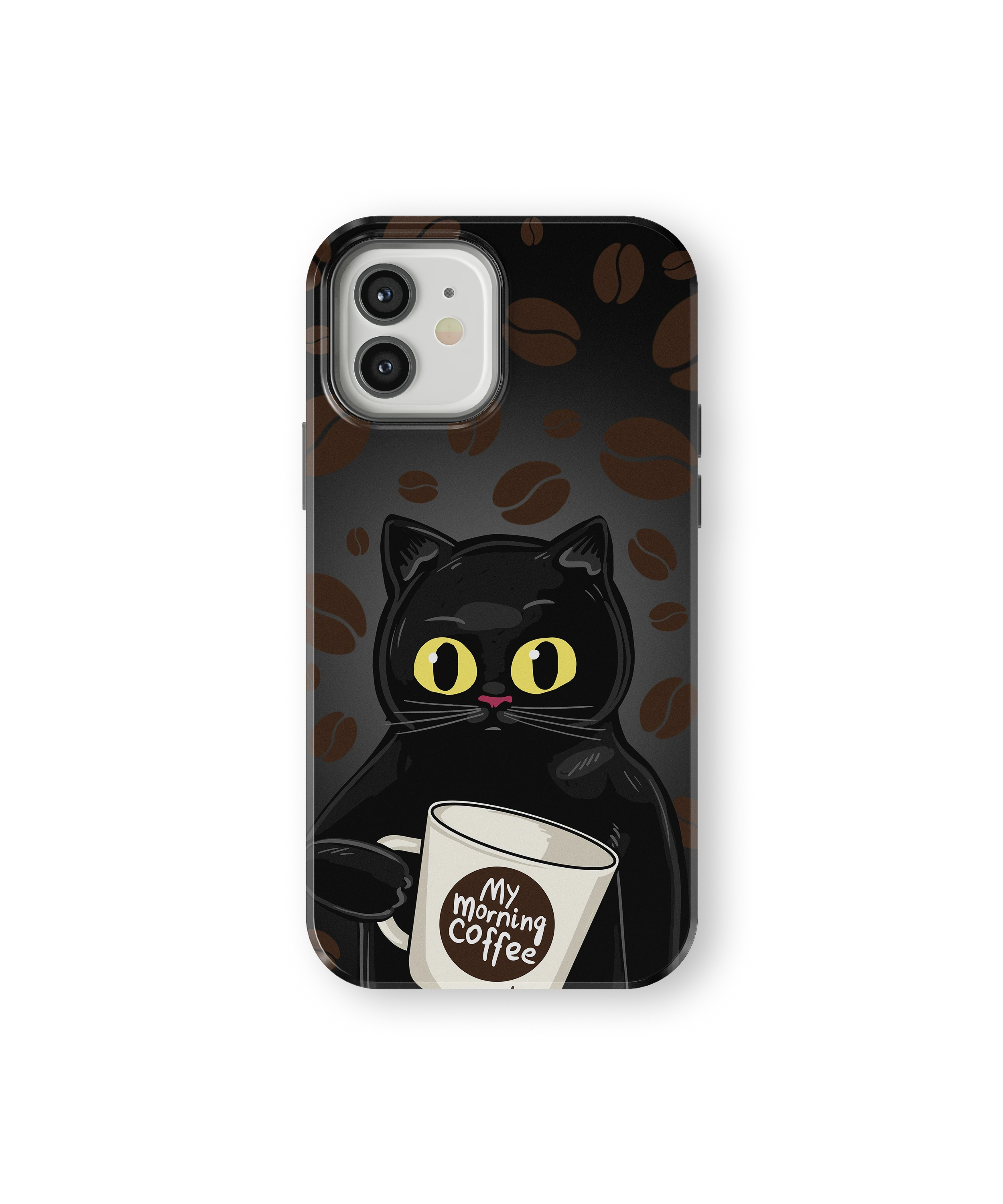 Coque iPhone Chat Café – Avant le café / Après le café