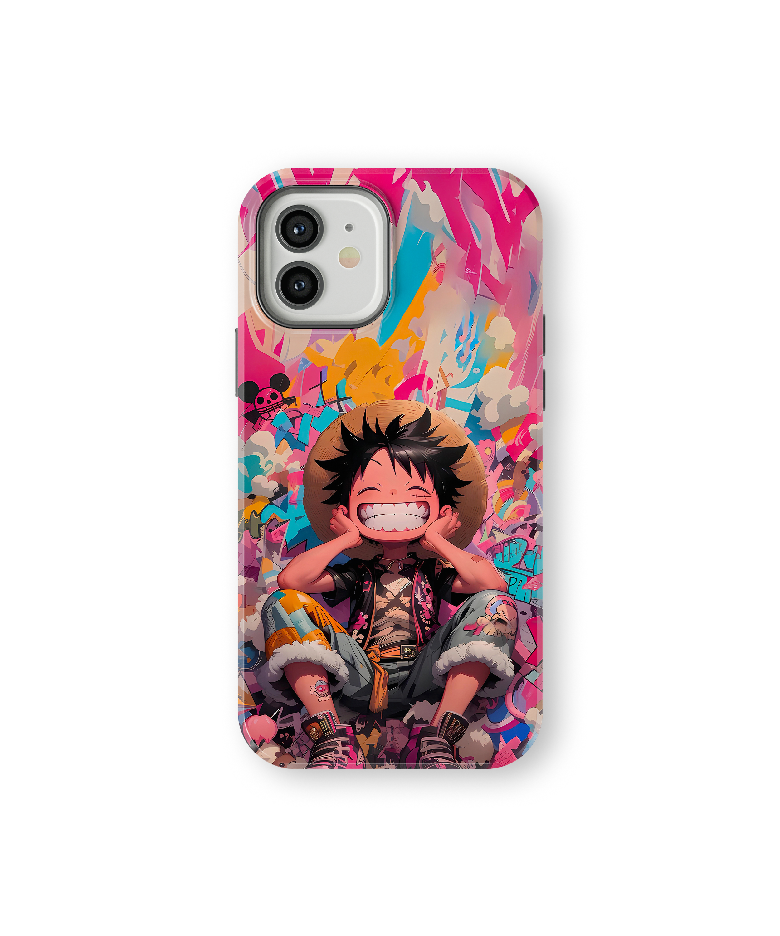 Coque iPhone Anime – Monkey D. Luffy Smile Coloré