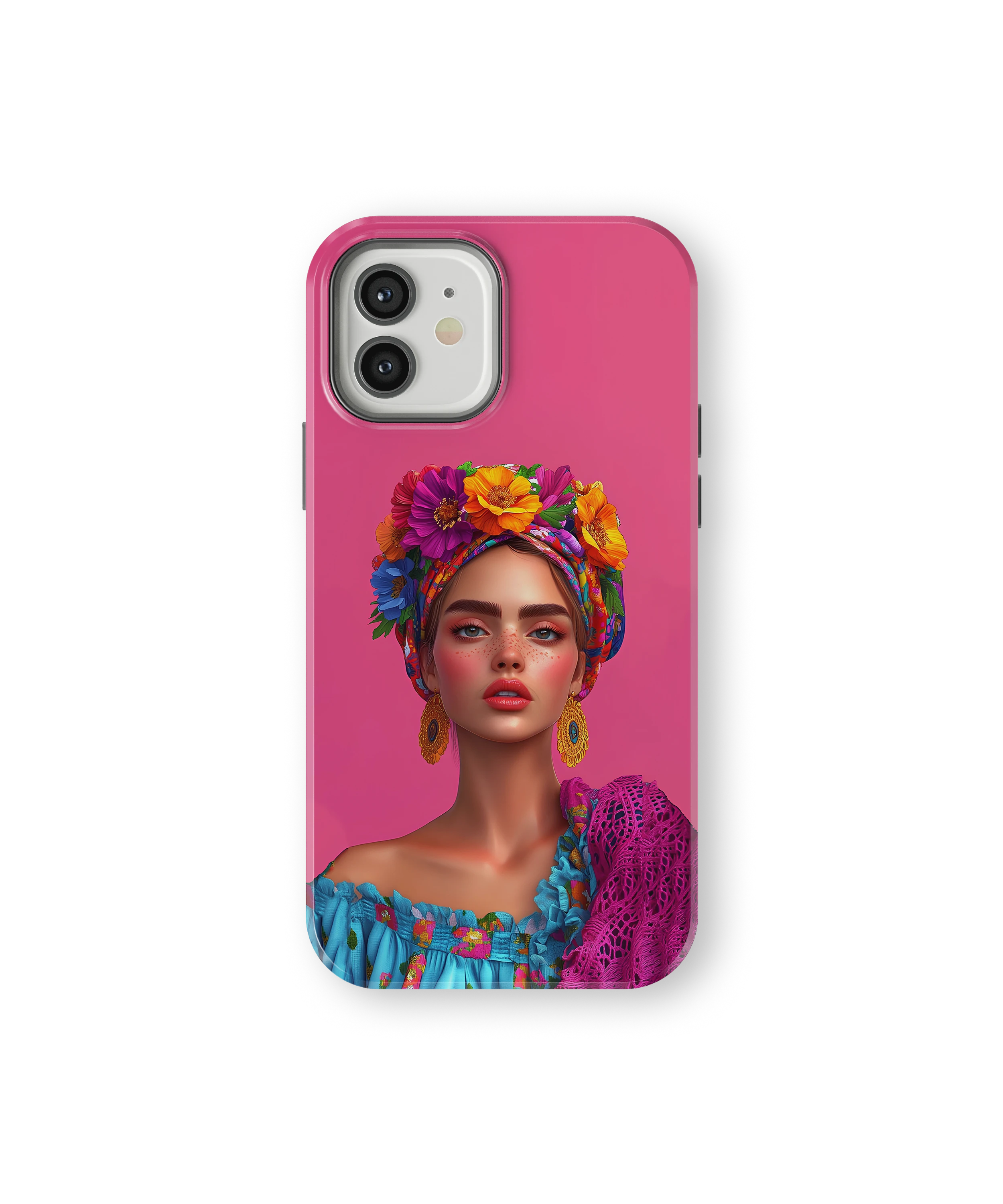 Coque iPhone – Design Femme Fleurie Colorée