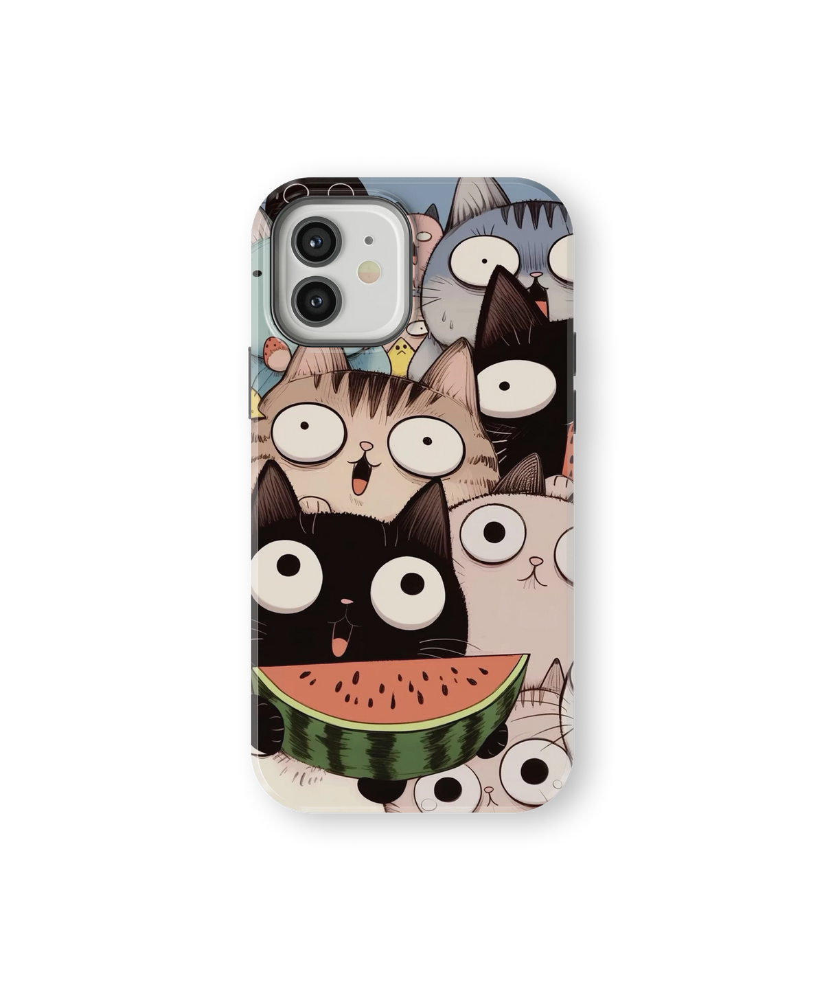 Coque iPhone Crazy Cats – Watermelon