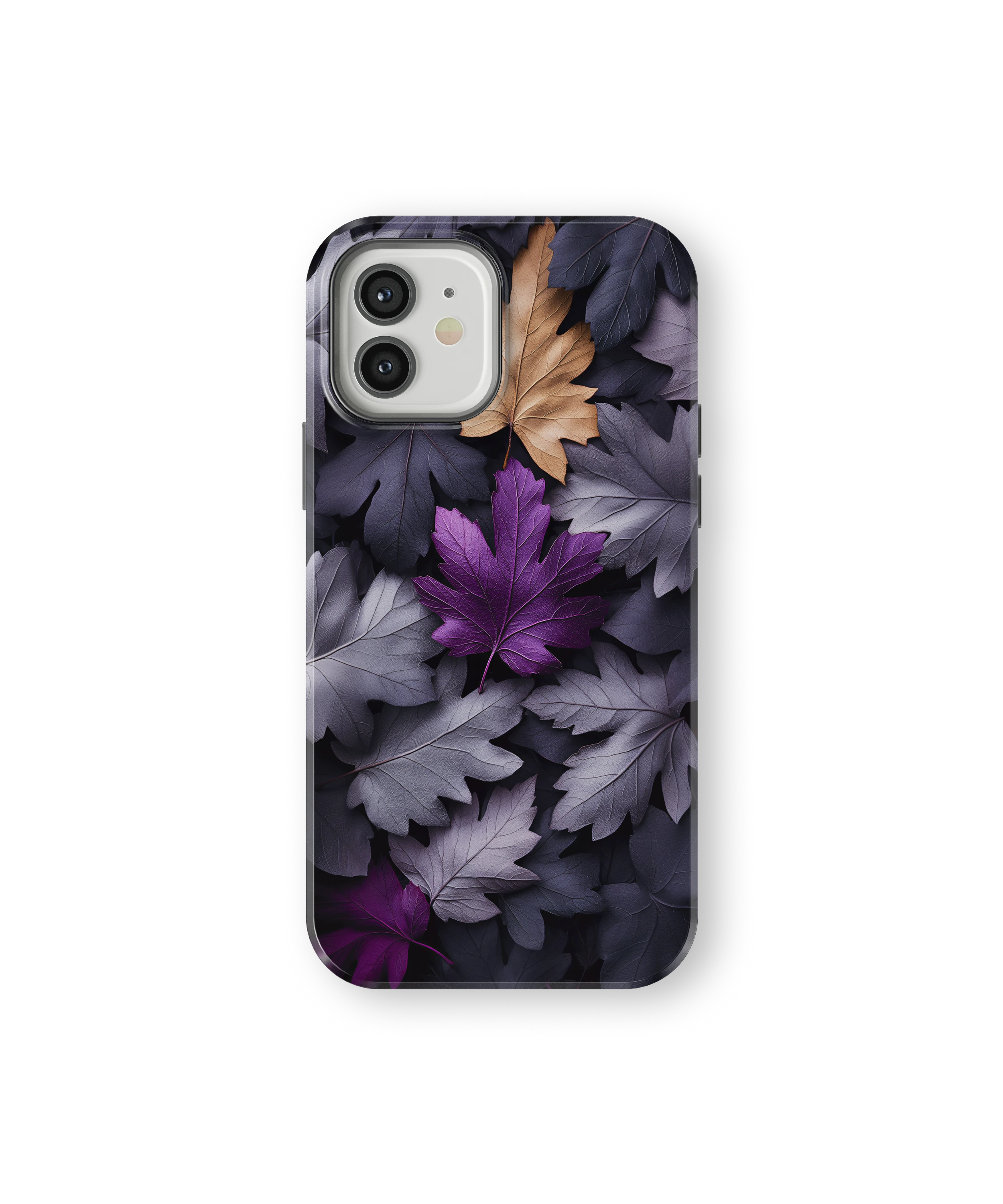 Coque iPhone Purple Autumn Leaves