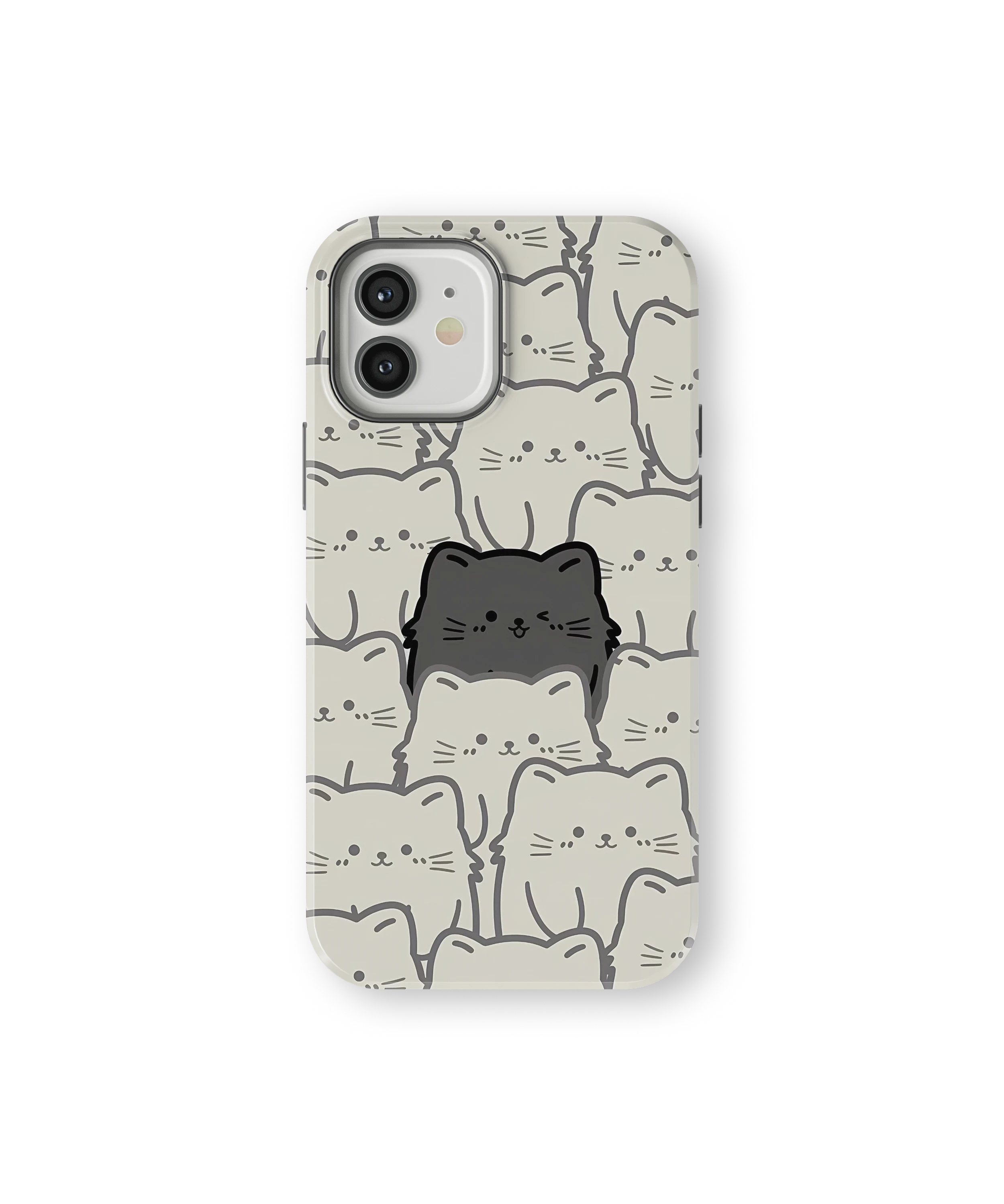 Coque iPhone – Chats Kawaii Minimalistes