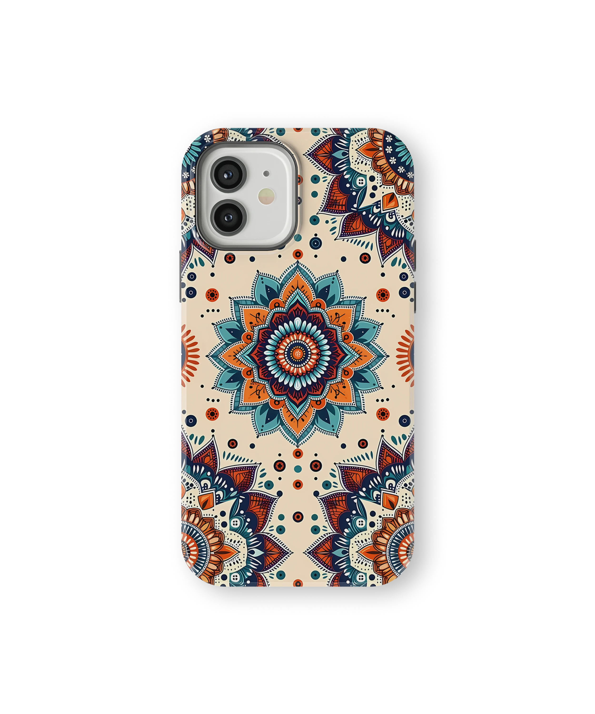 Coque iPhone – Mandala Coloré Style Bohème & Ethnique