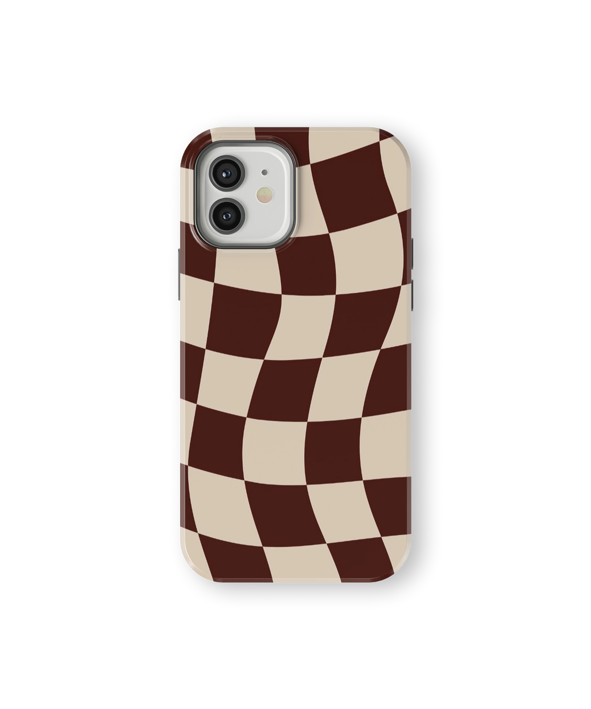 Coque iPhone – Design Damier Ondulé