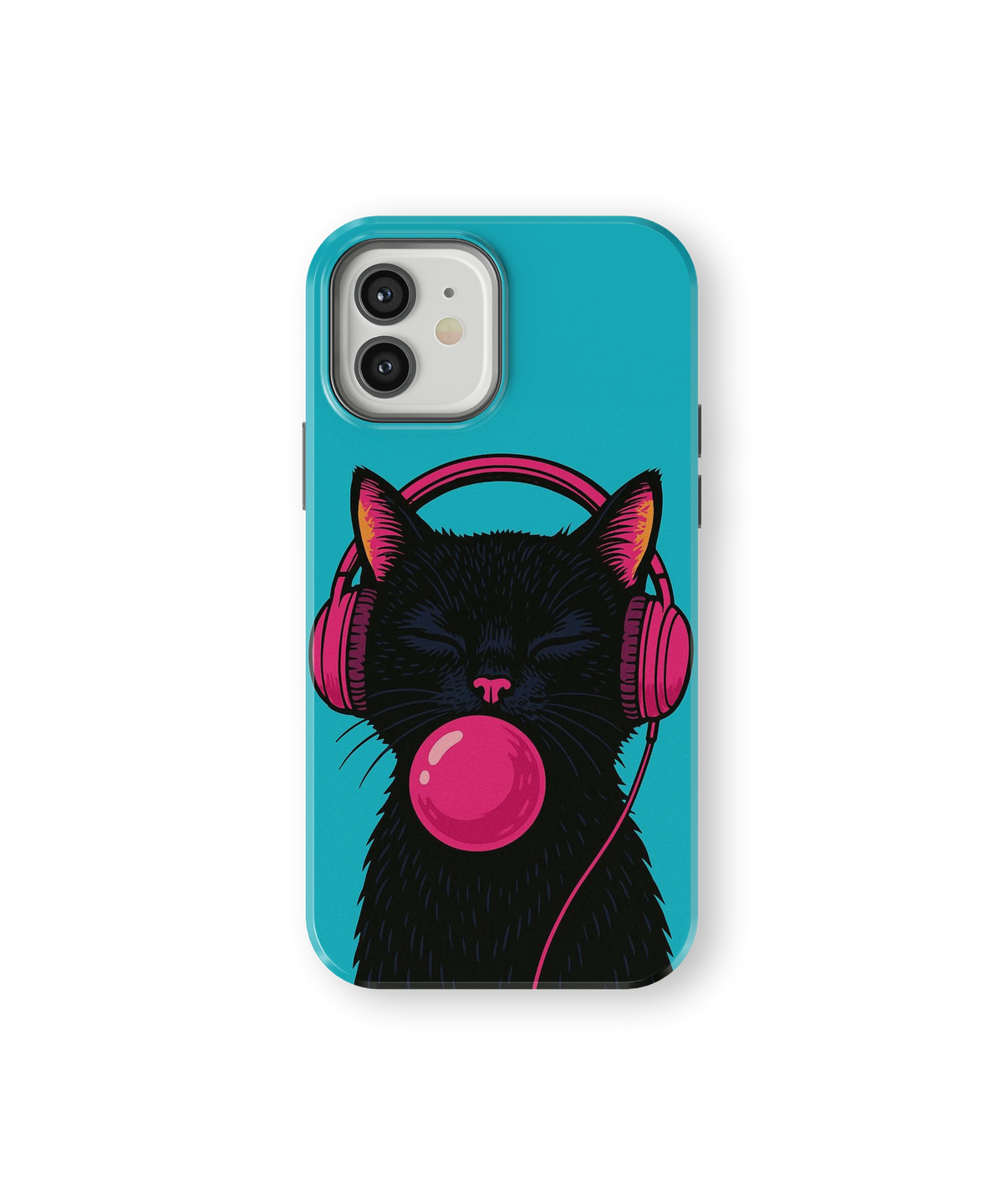 Coque iPhone – Music Cat Bubble