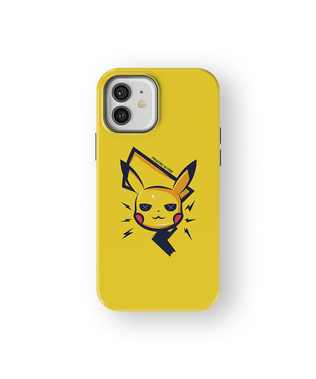 Coque iPhone – Pikachu Minimaliste & Électrique
