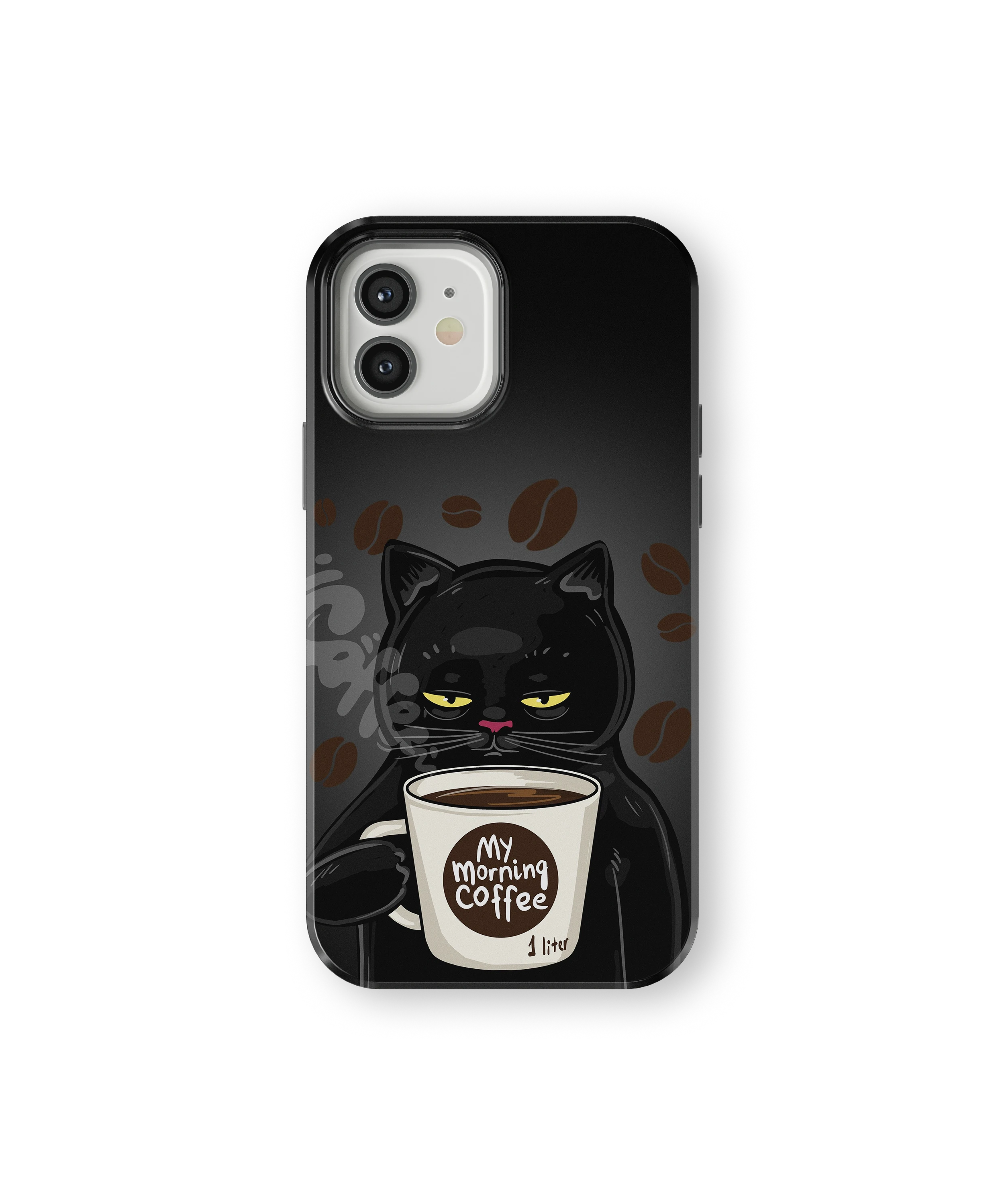 Coque iPhone Chat Café – Avant le café / Après le café