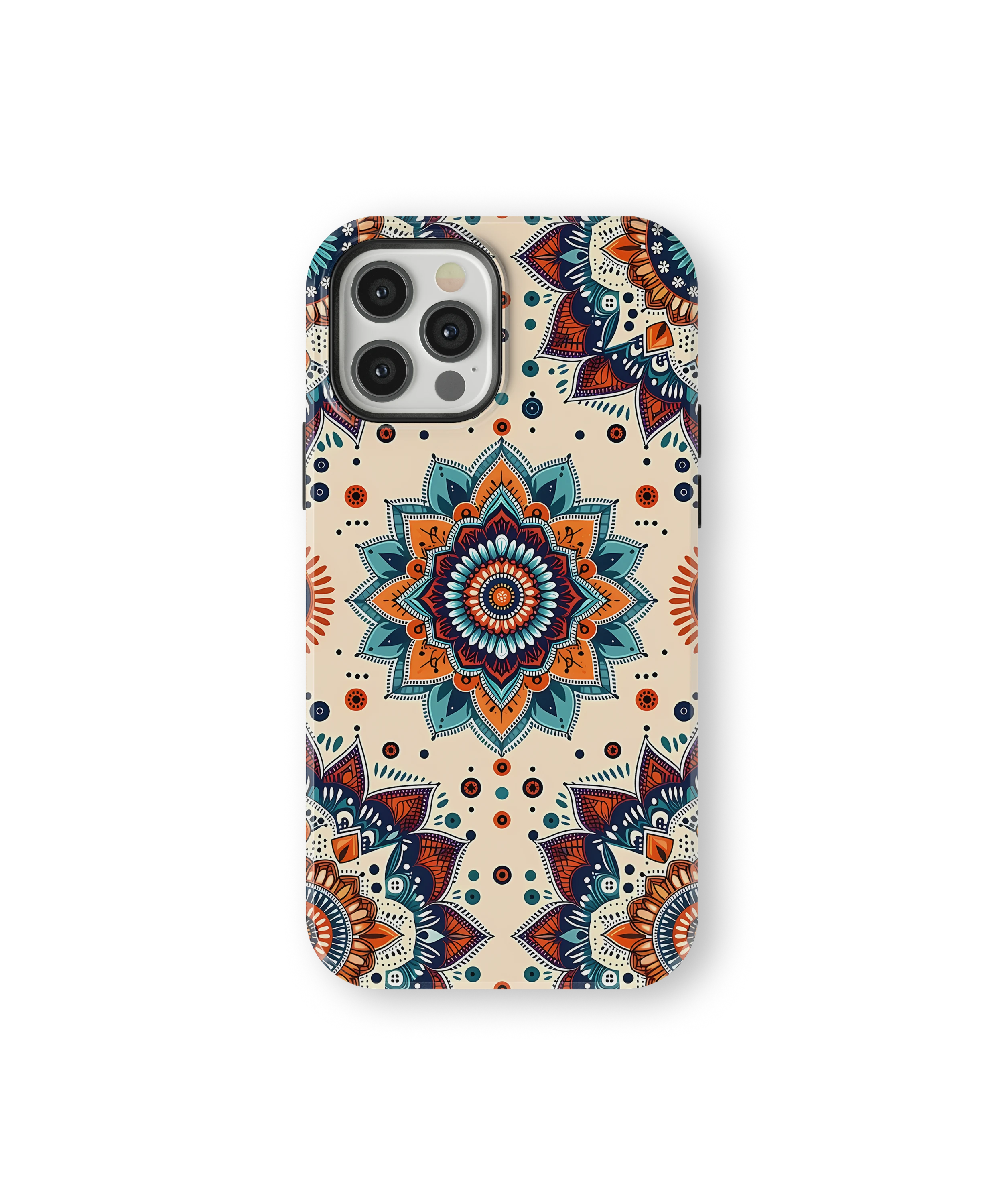 Coque iPhone – Mandala Coloré Style Bohème & Ethnique