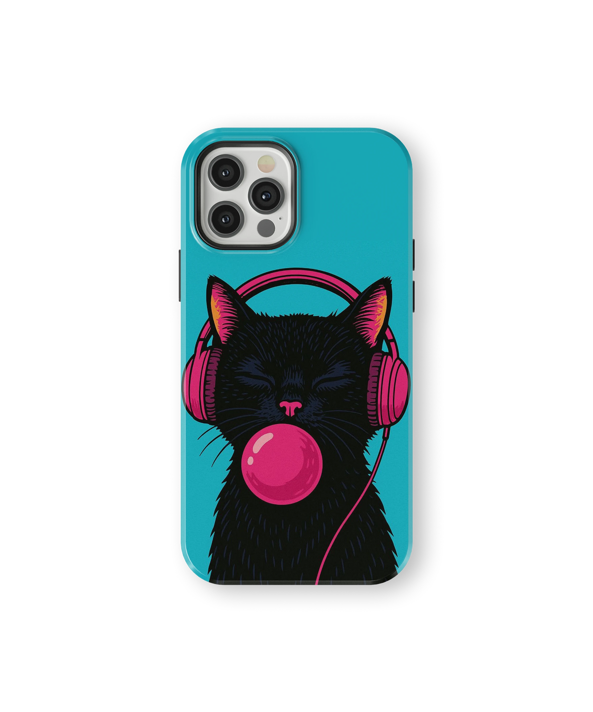 Coque iPhone – Music Cat Bubble