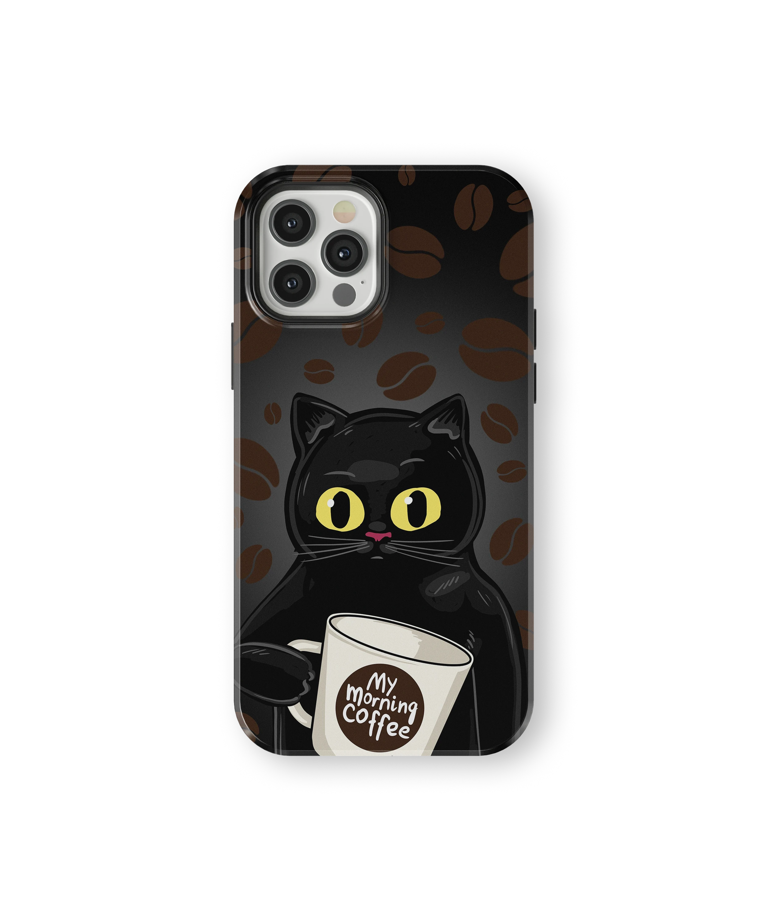 Coque iPhone Chat Café – Avant le café / Après le café