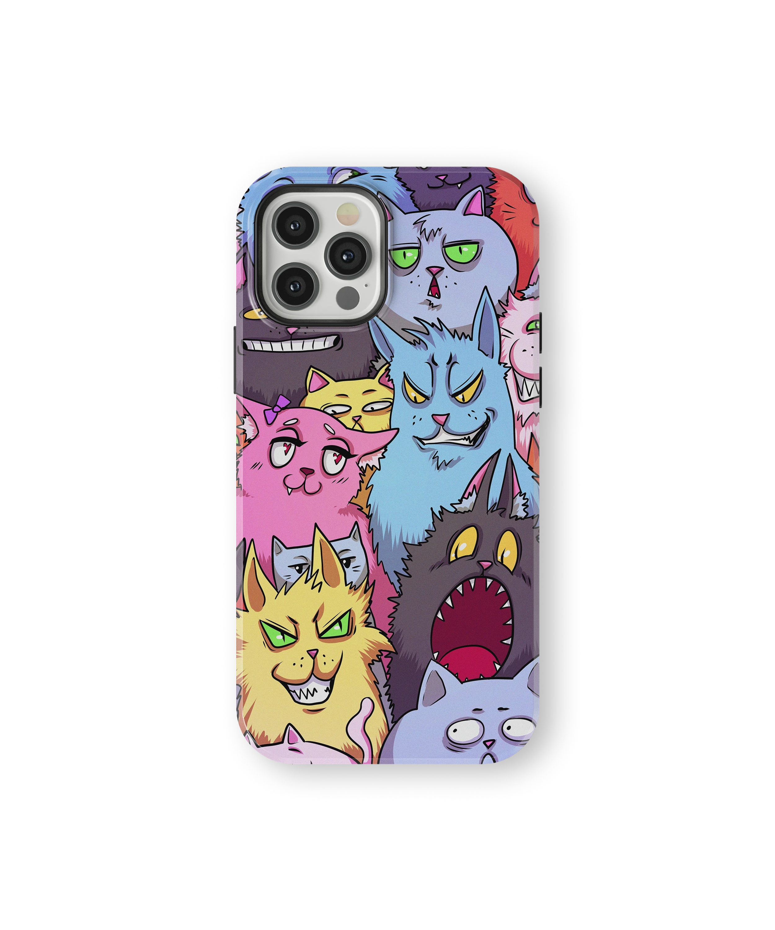 Coque iPhone – Design Chats Cartoon Colorés