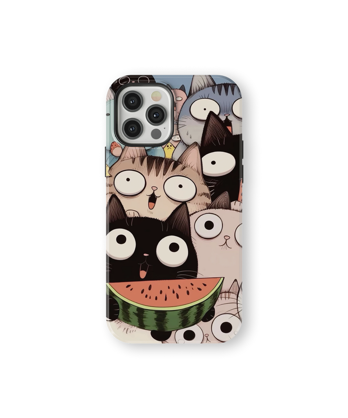 Coque iPhone Crazy Cats – Watermelon