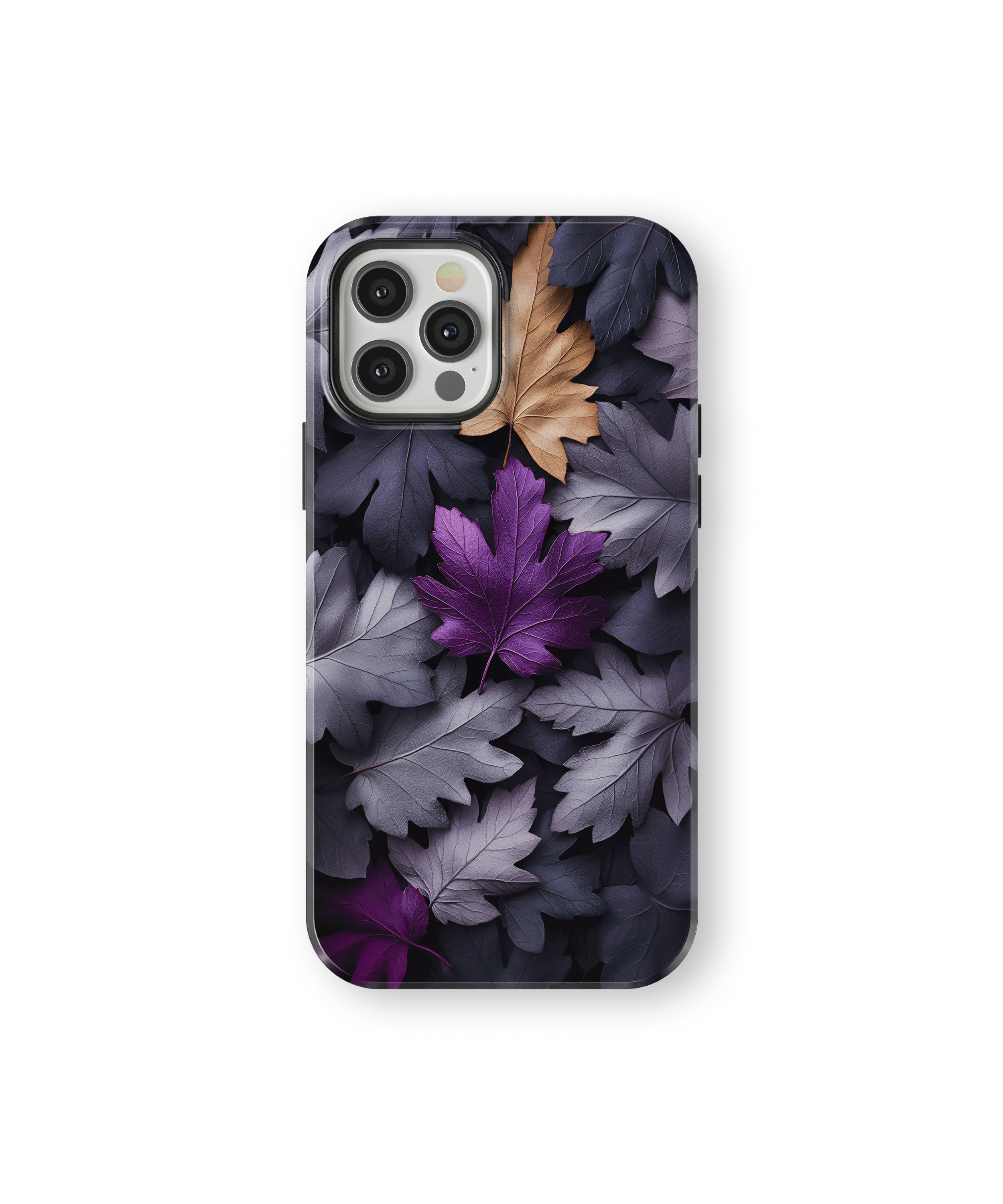 Coque iPhone Purple Autumn Leaves
