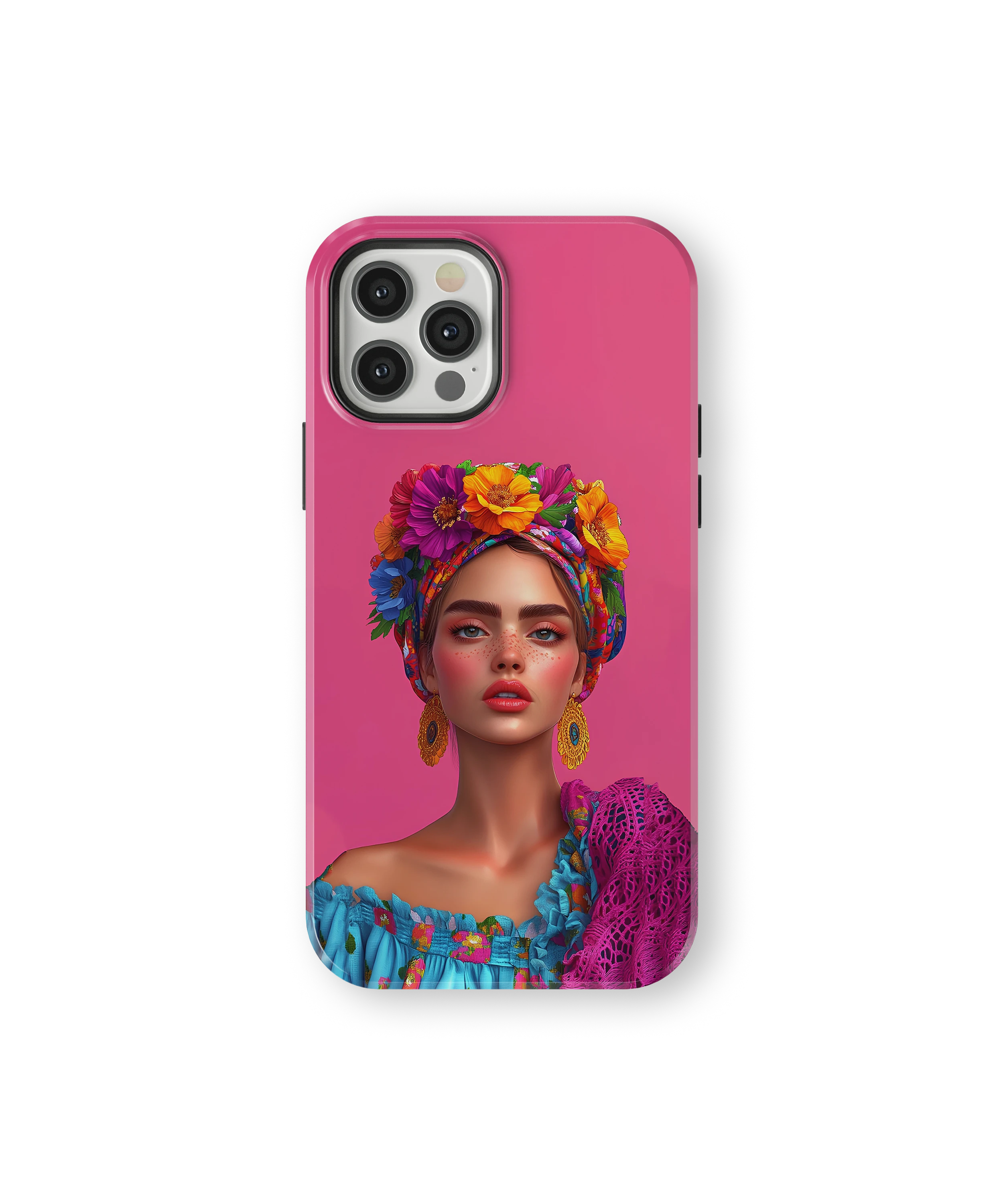 Coque iPhone – Design Femme Fleurie Colorée