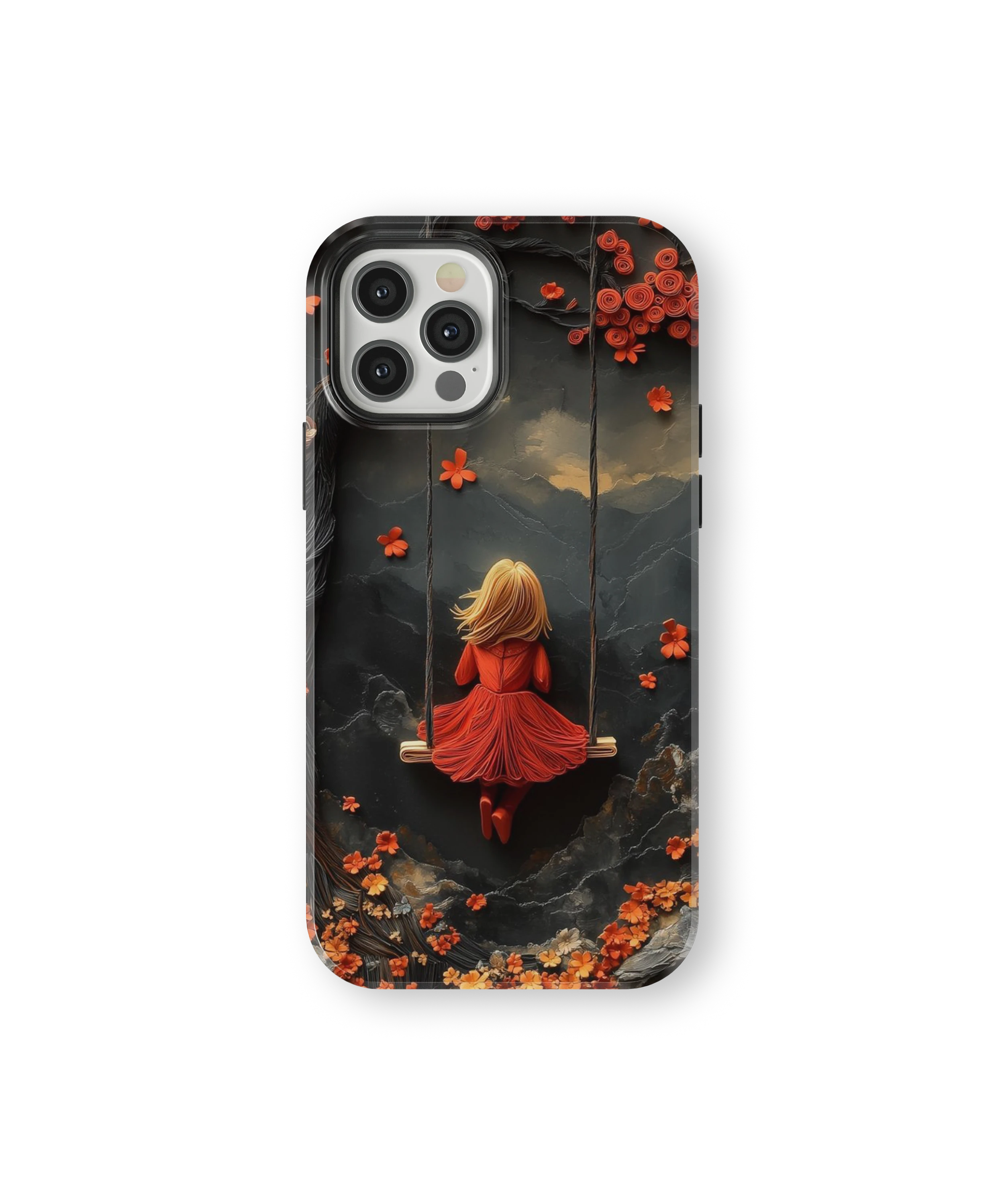 Coque iPhone – Design Fille sur Balançoire Poétique