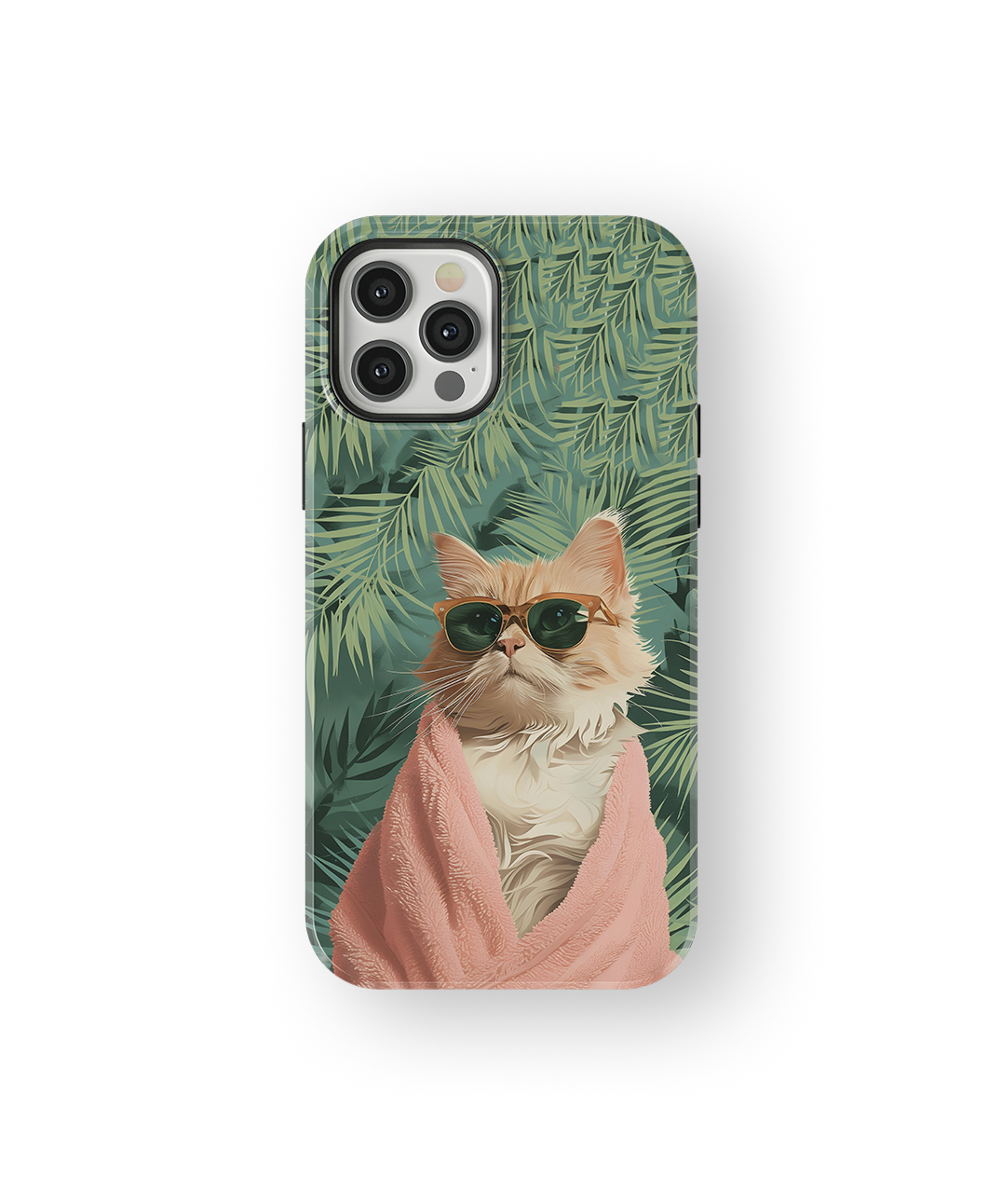 Coque iPhone – Chat Stylé Tropica