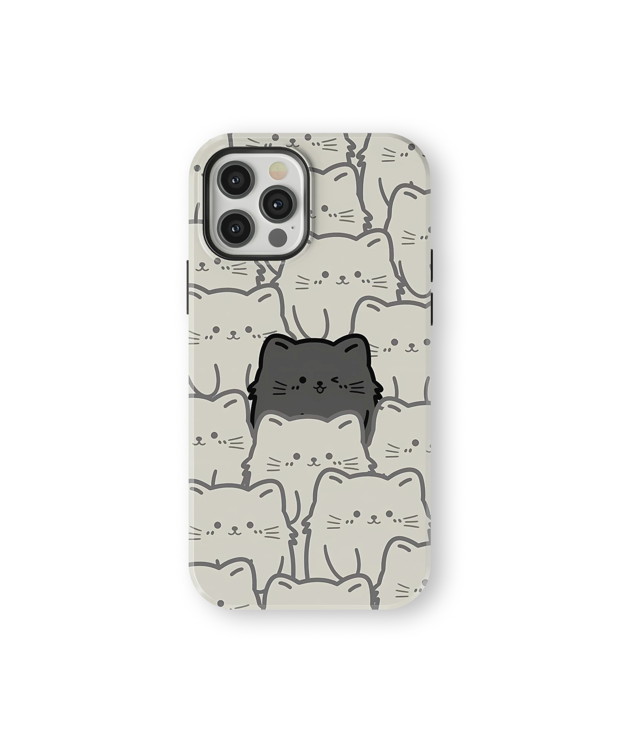 Coque iPhone – Chats Kawaii Minimalistes