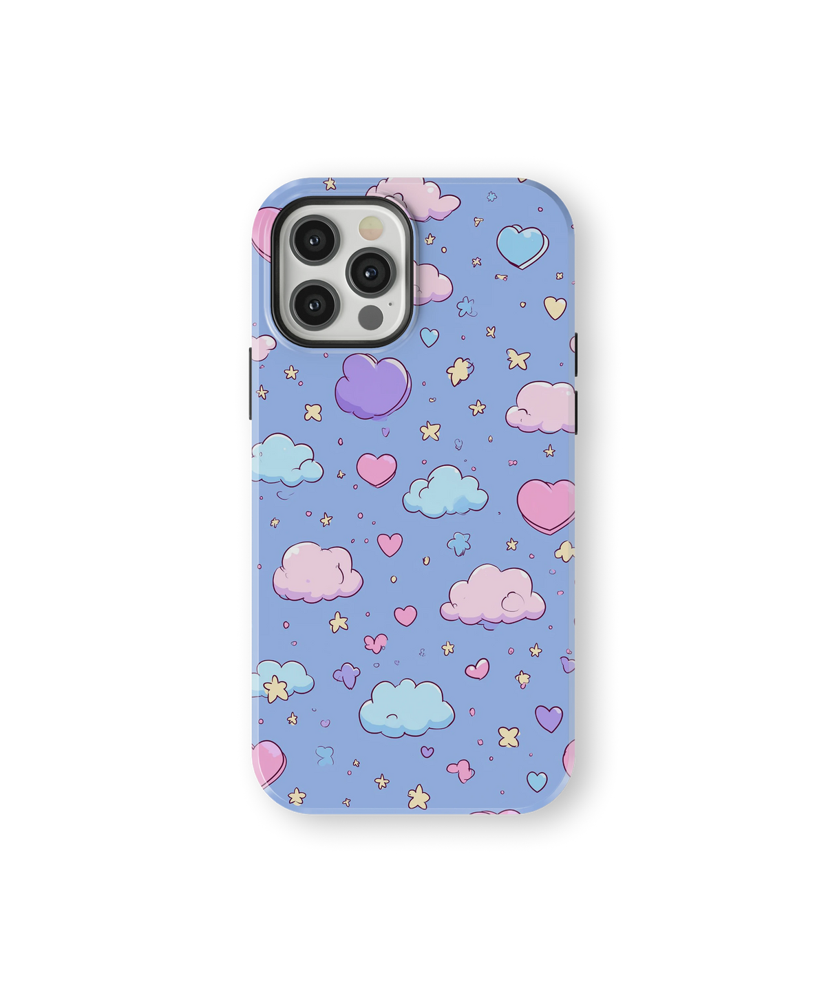 Coque iPhone – Design Nuage Cœur Pastel