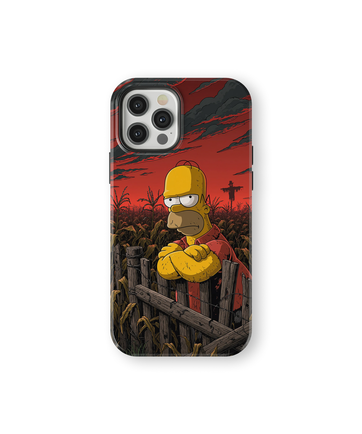 Coque iPhone Homer Simpson – Design Dark Red | Les Simpson