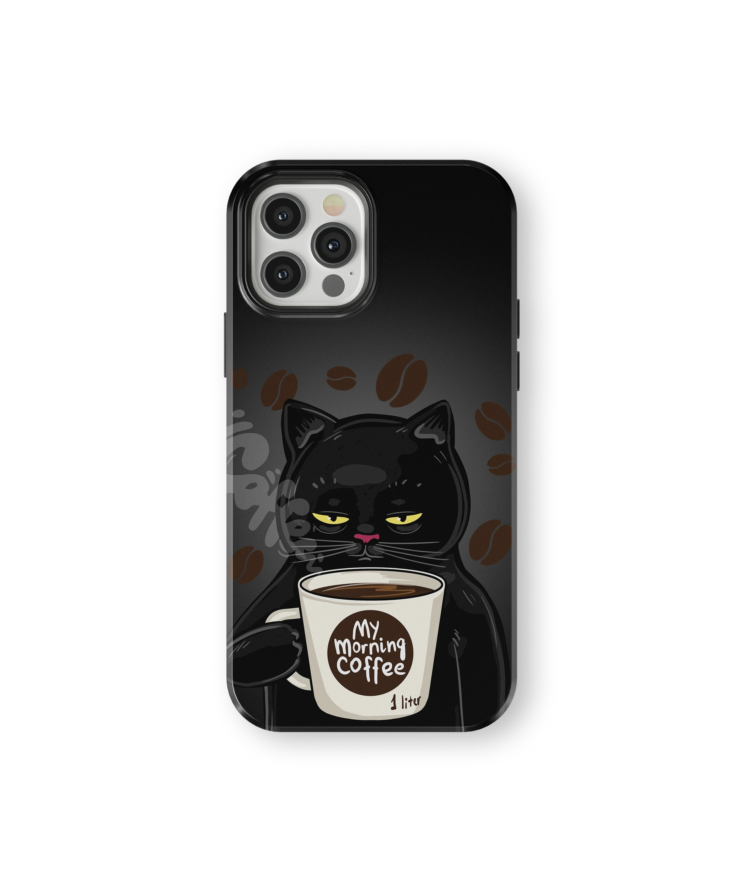 Coque iPhone Chat Café – Avant le café / Après le café