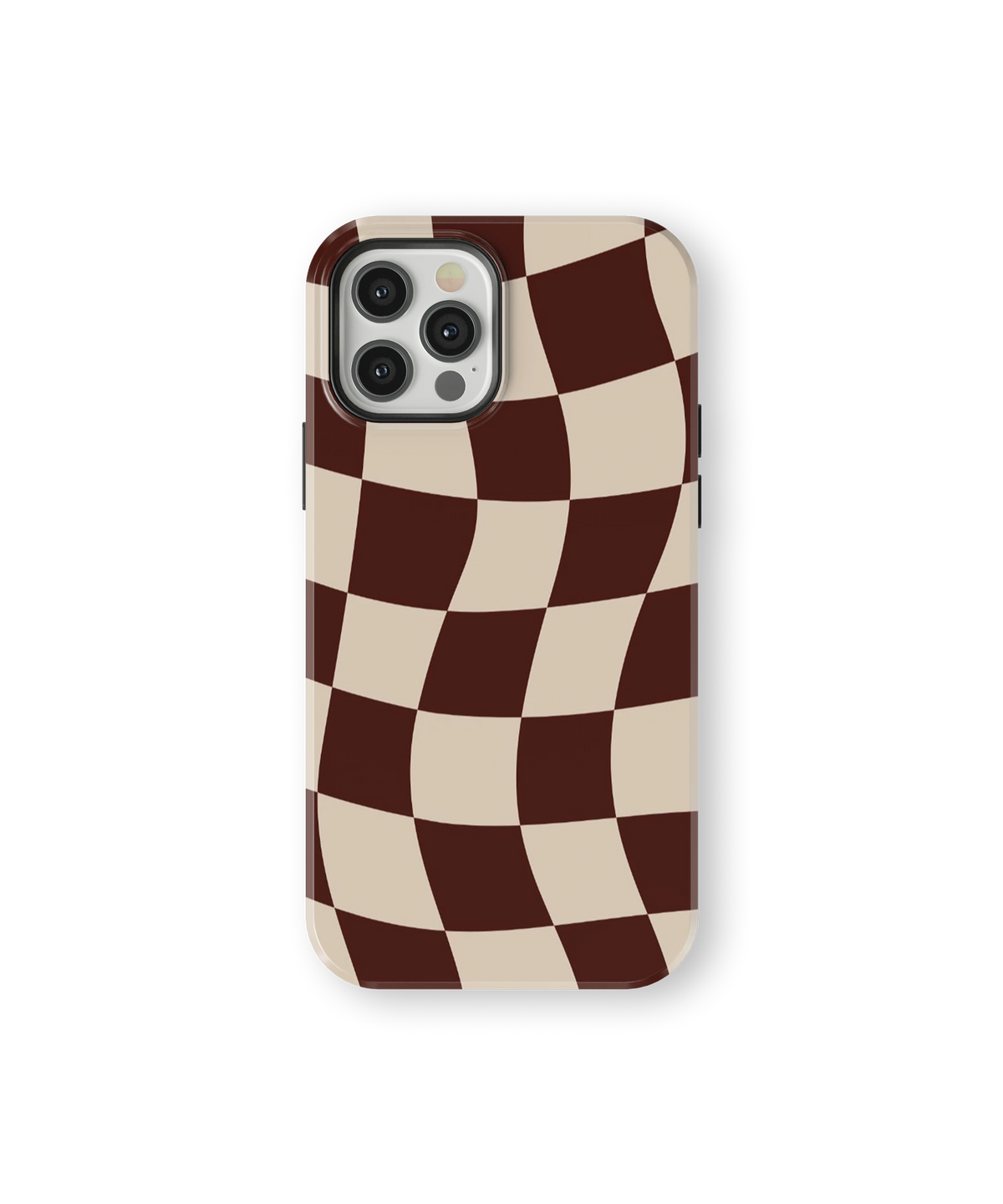 Coque iPhone – Design Damier Ondulé