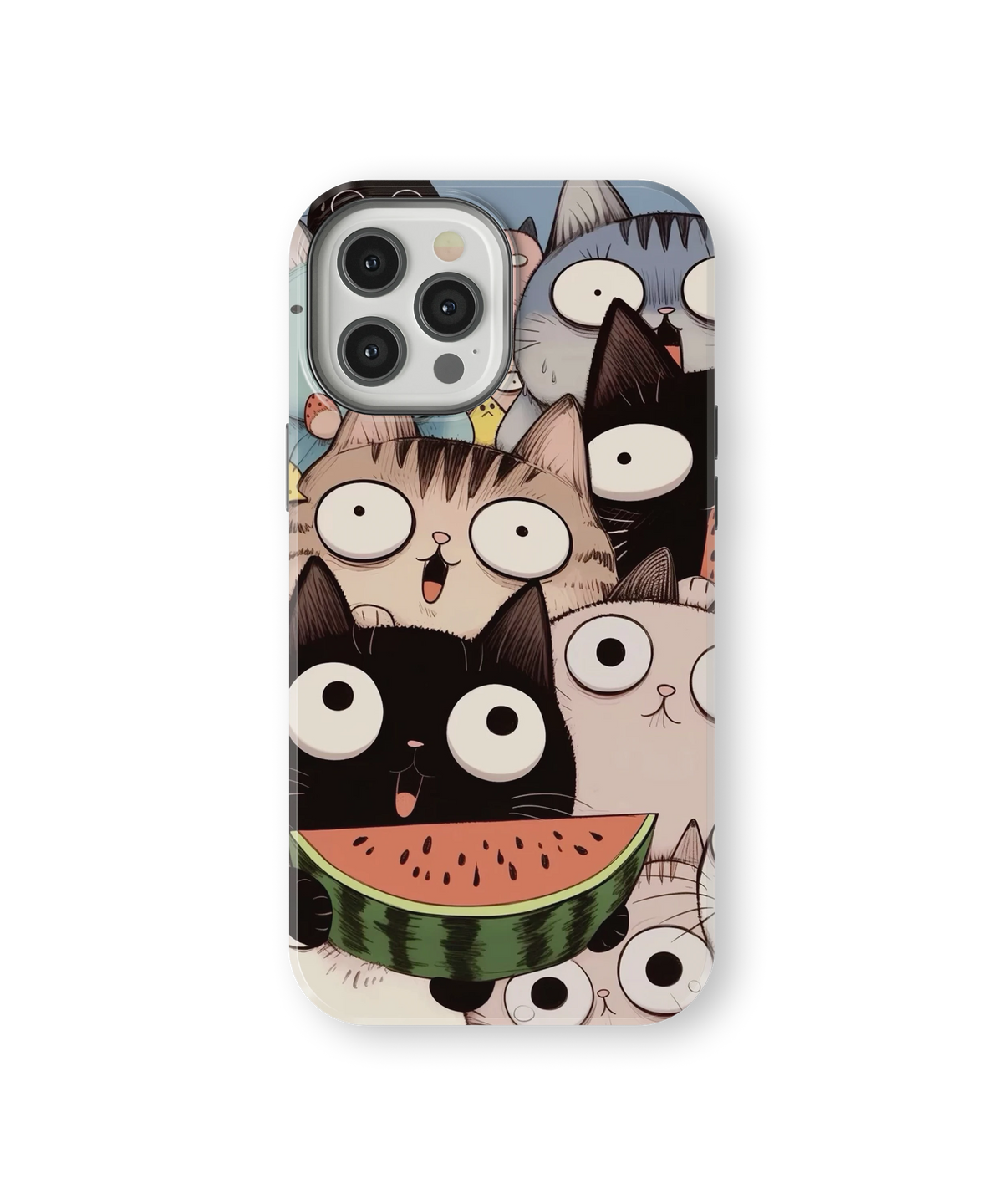 Coque iPhone Crazy Cats – Watermelon