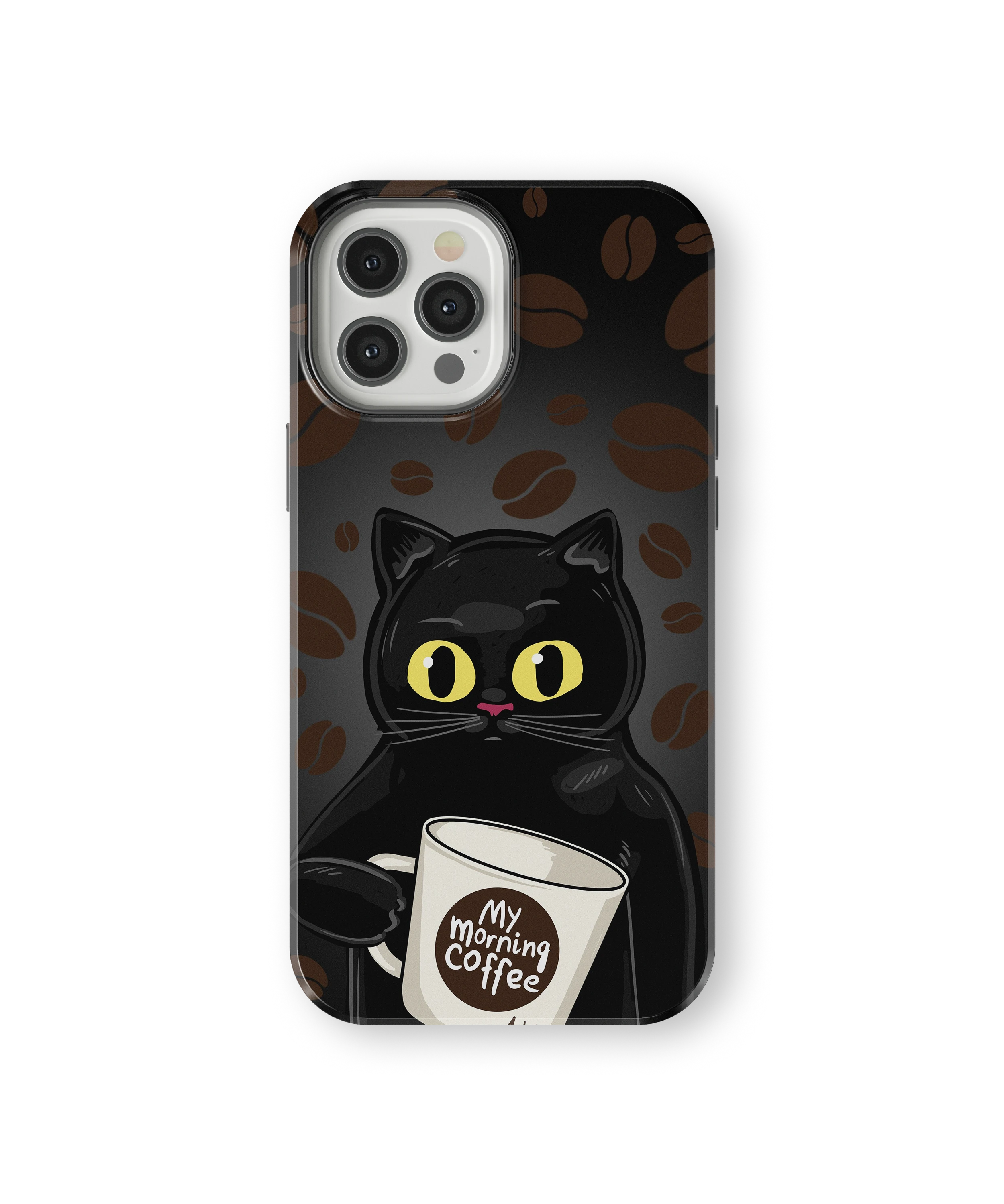 Coque iPhone Chat Café – Avant le café / Après le café