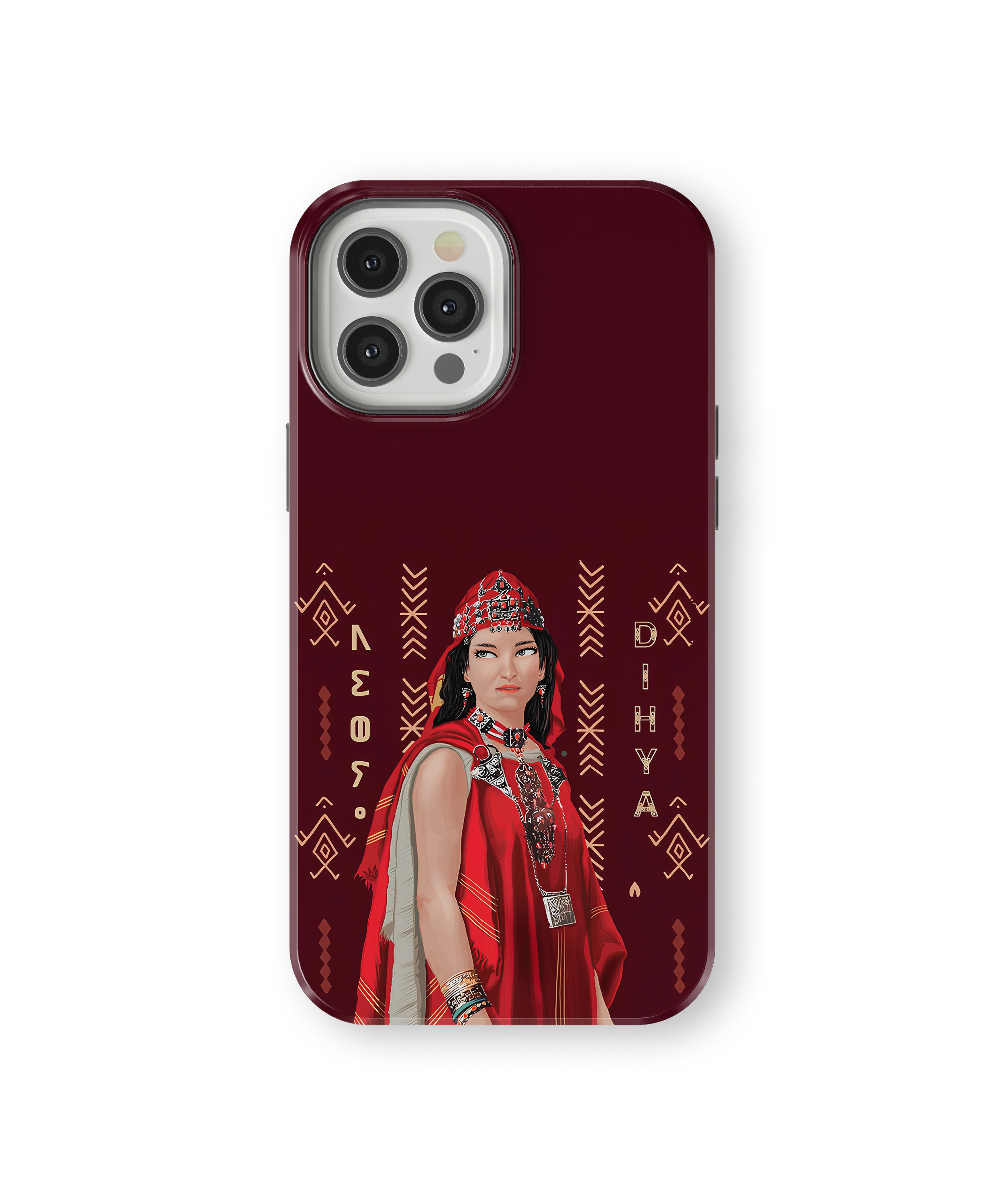 Coque iPhone – Design Amazigh Traditionnel “Dihya”