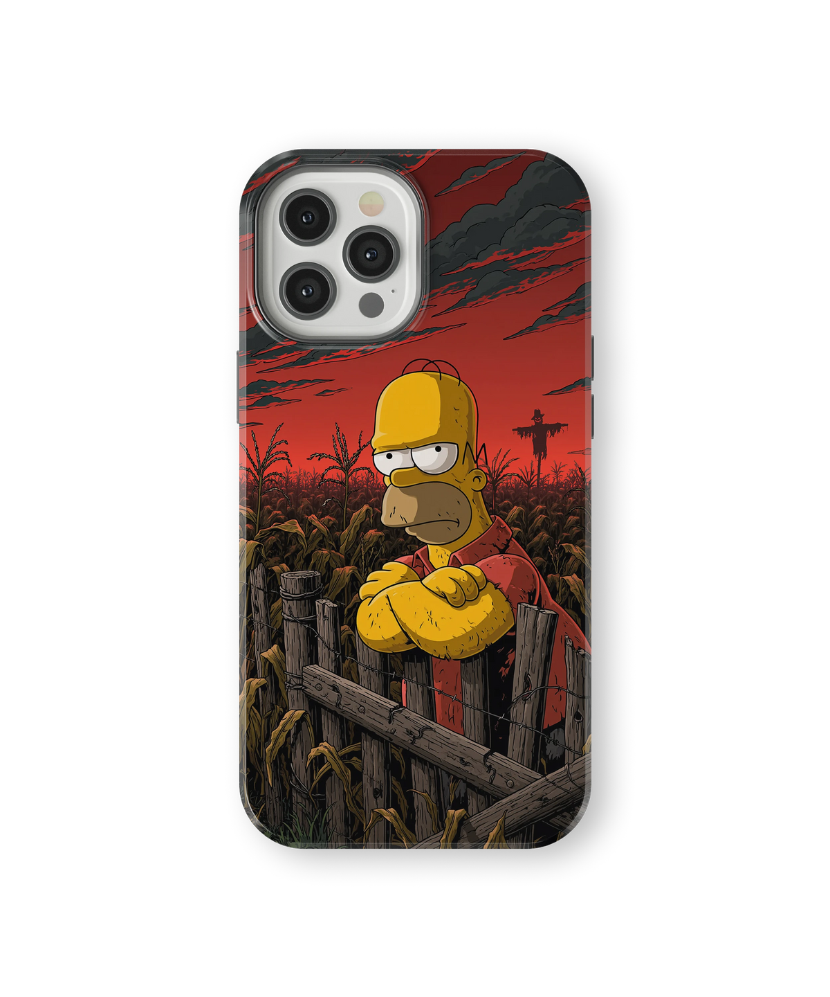 Coque iPhone Homer Simpson – Design Dark Red | Les Simpson