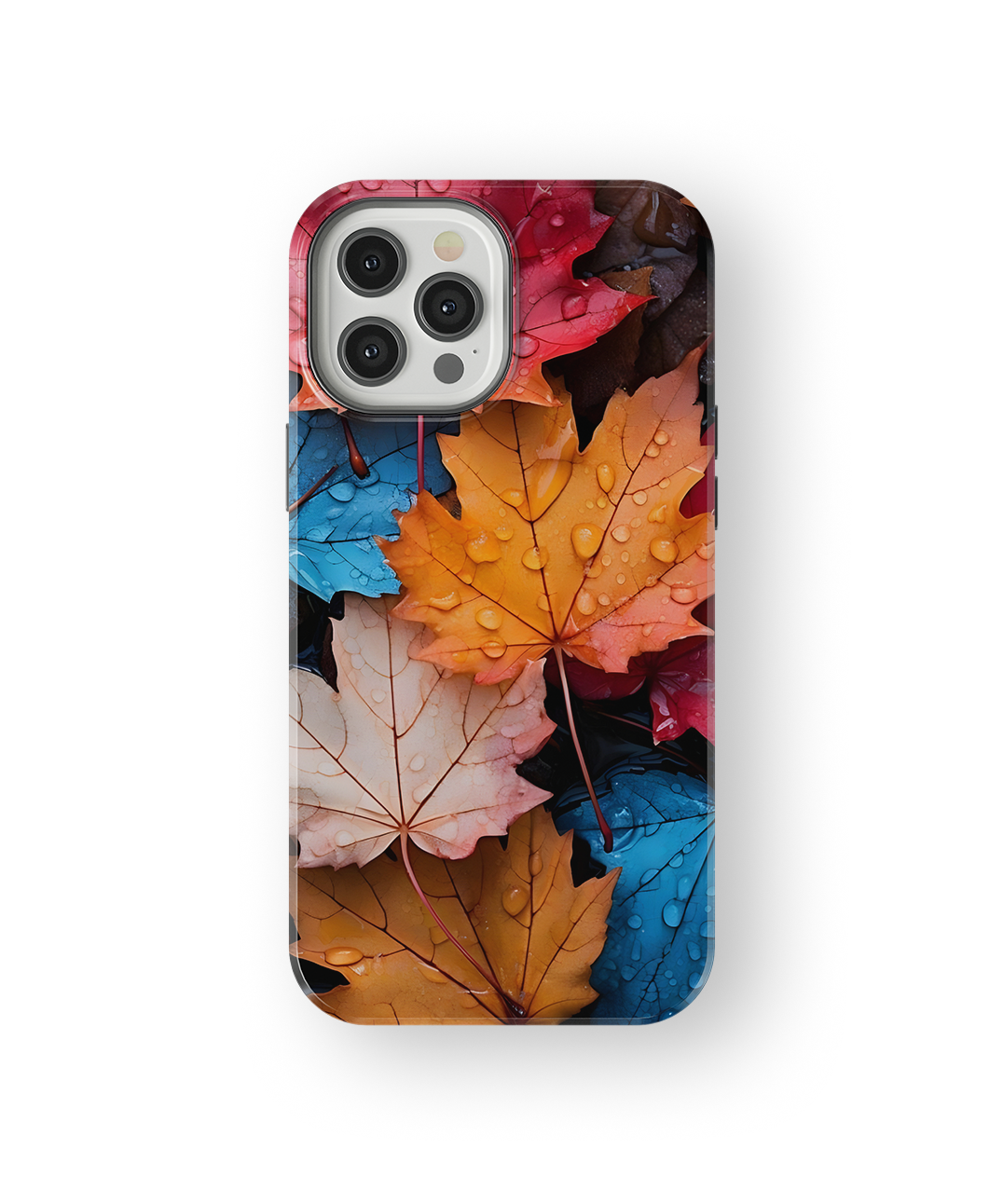 Coque iPhone – Design Feuilles Automne Colorées