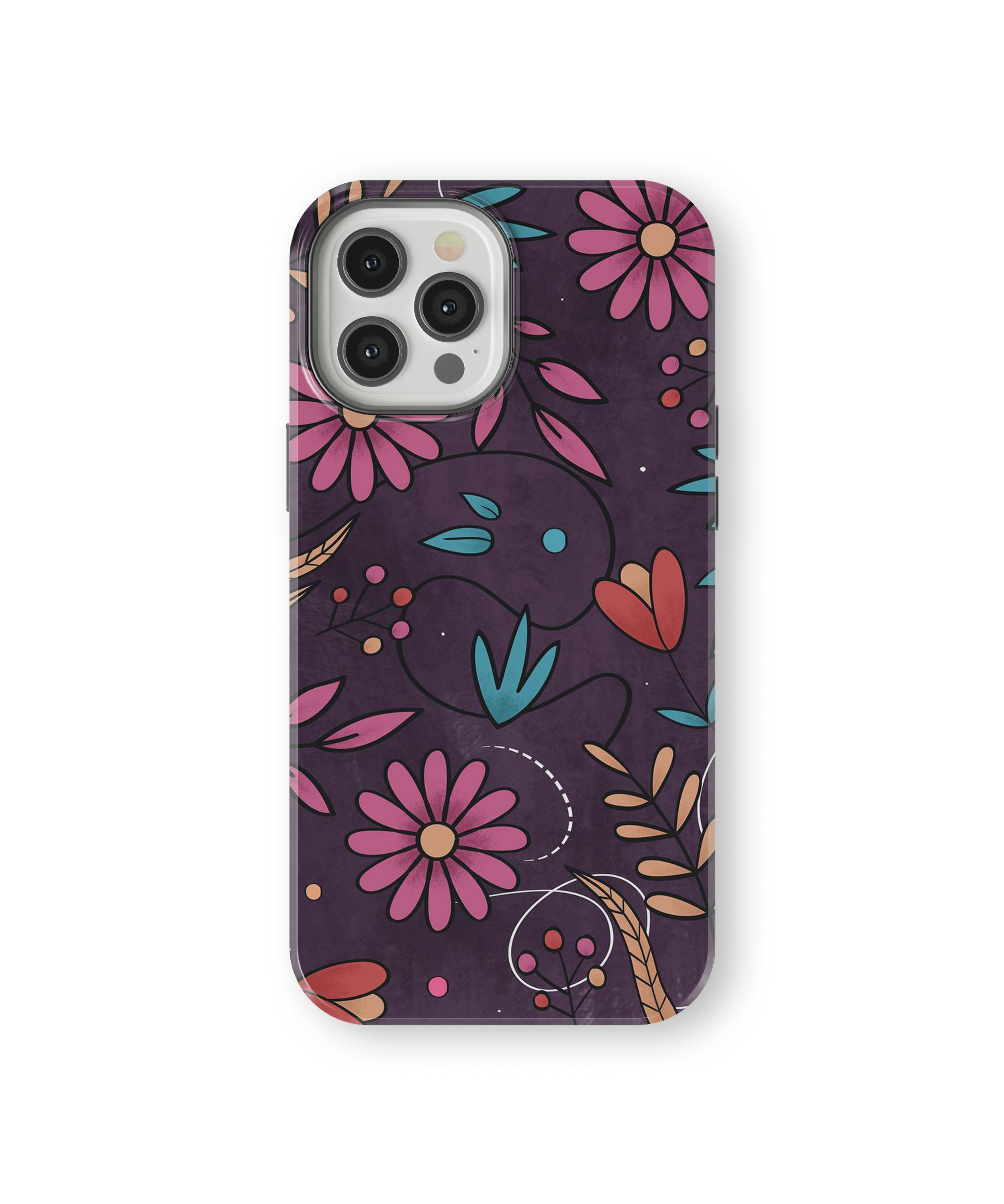 Coque iPhone – Design Floral Élégant & Coloré