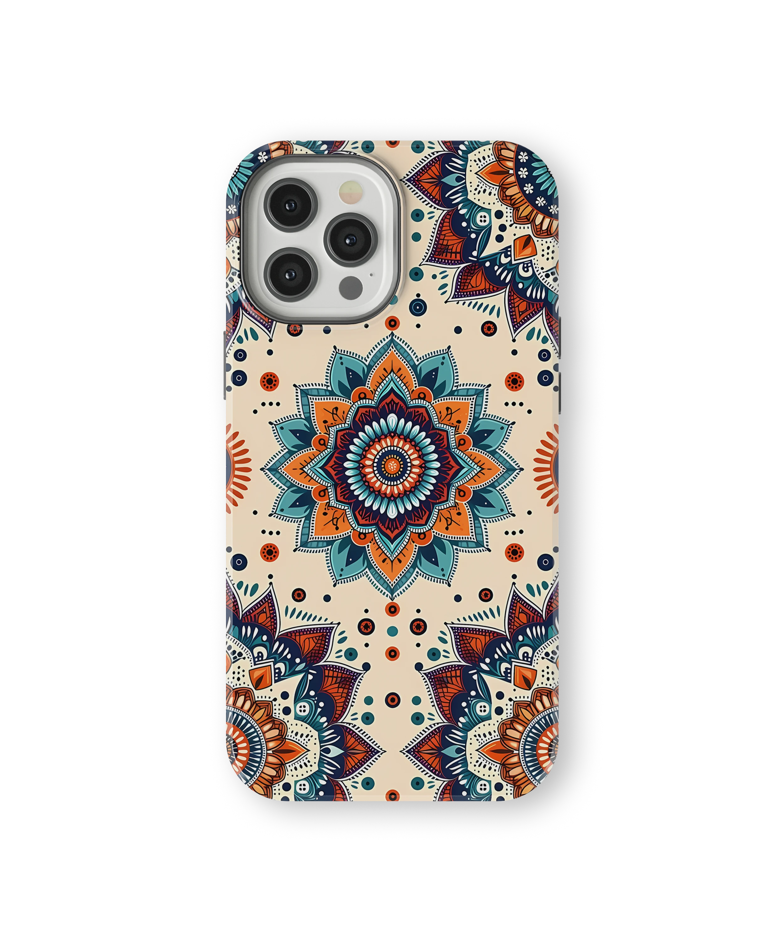 Coque iPhone – Mandala Coloré Style Bohème & Ethnique