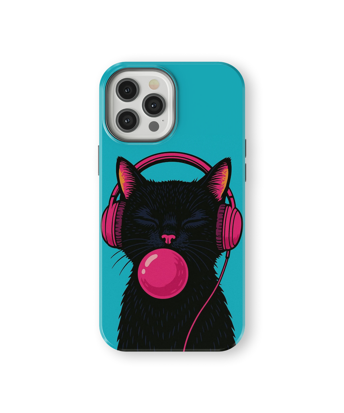 Coque iPhone – Music Cat Bubble