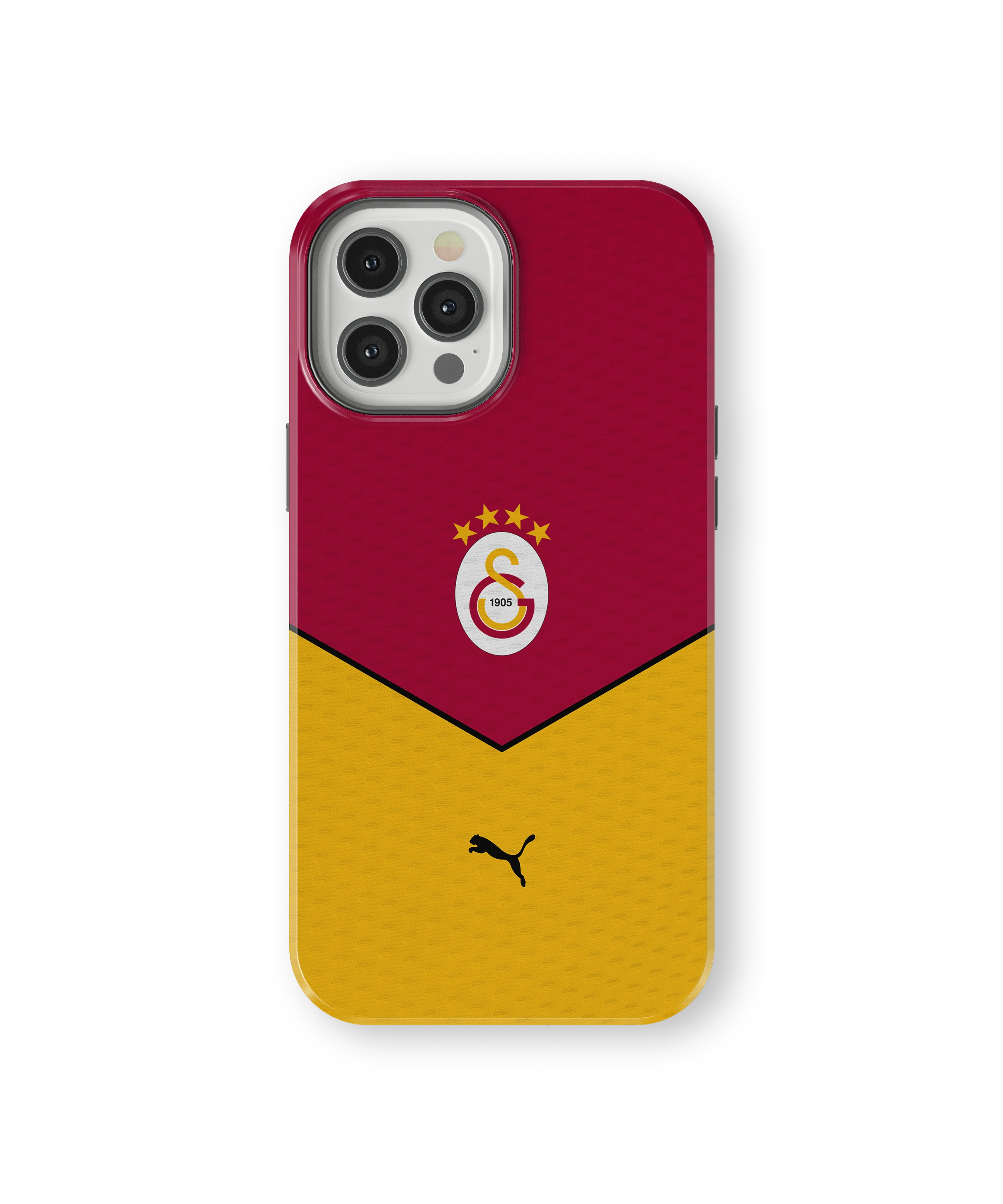 Coque iPhone – Style Maillot Galatasaray Rouge & Jaune