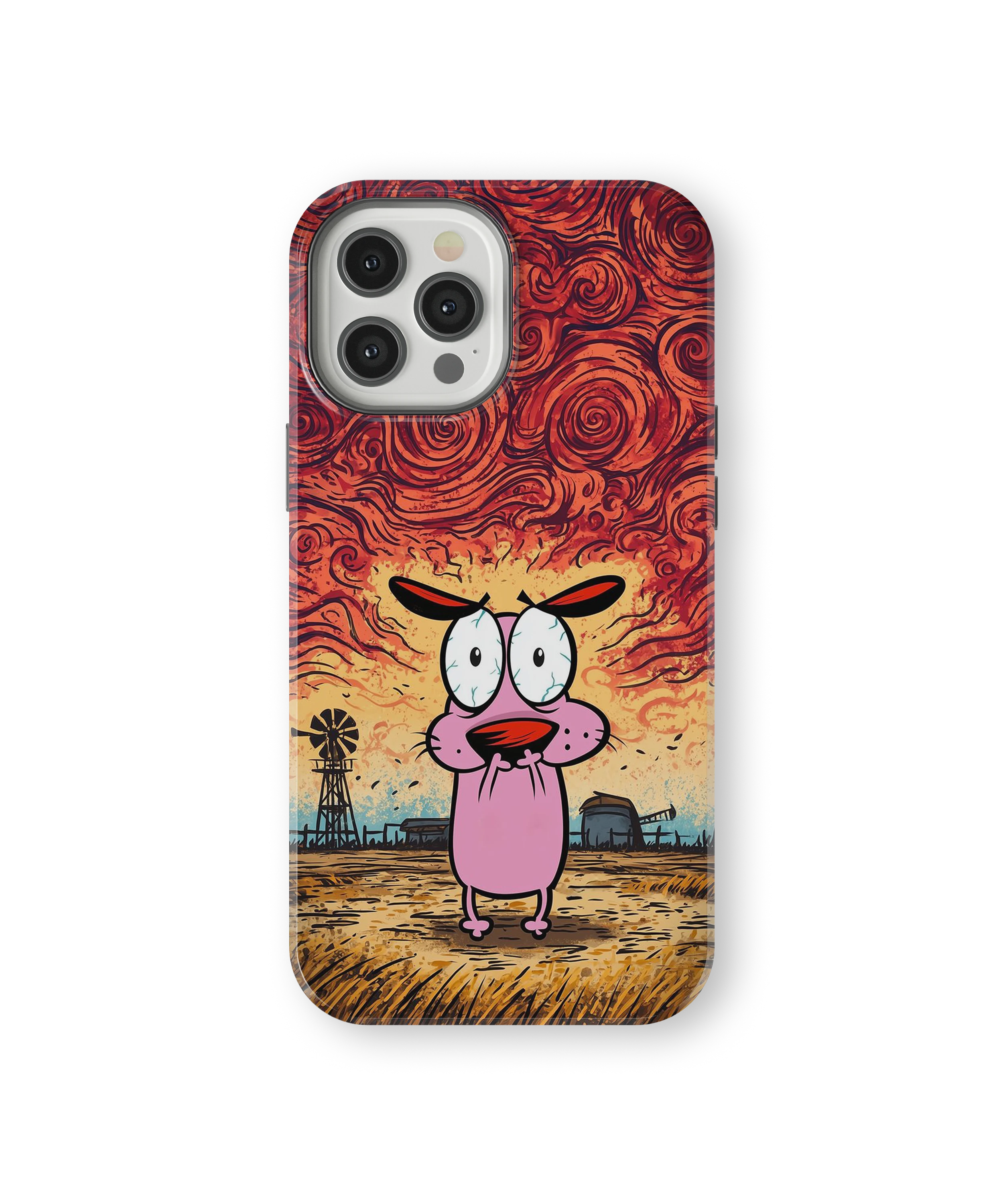 Coque iPhone – Design Courage le Chien