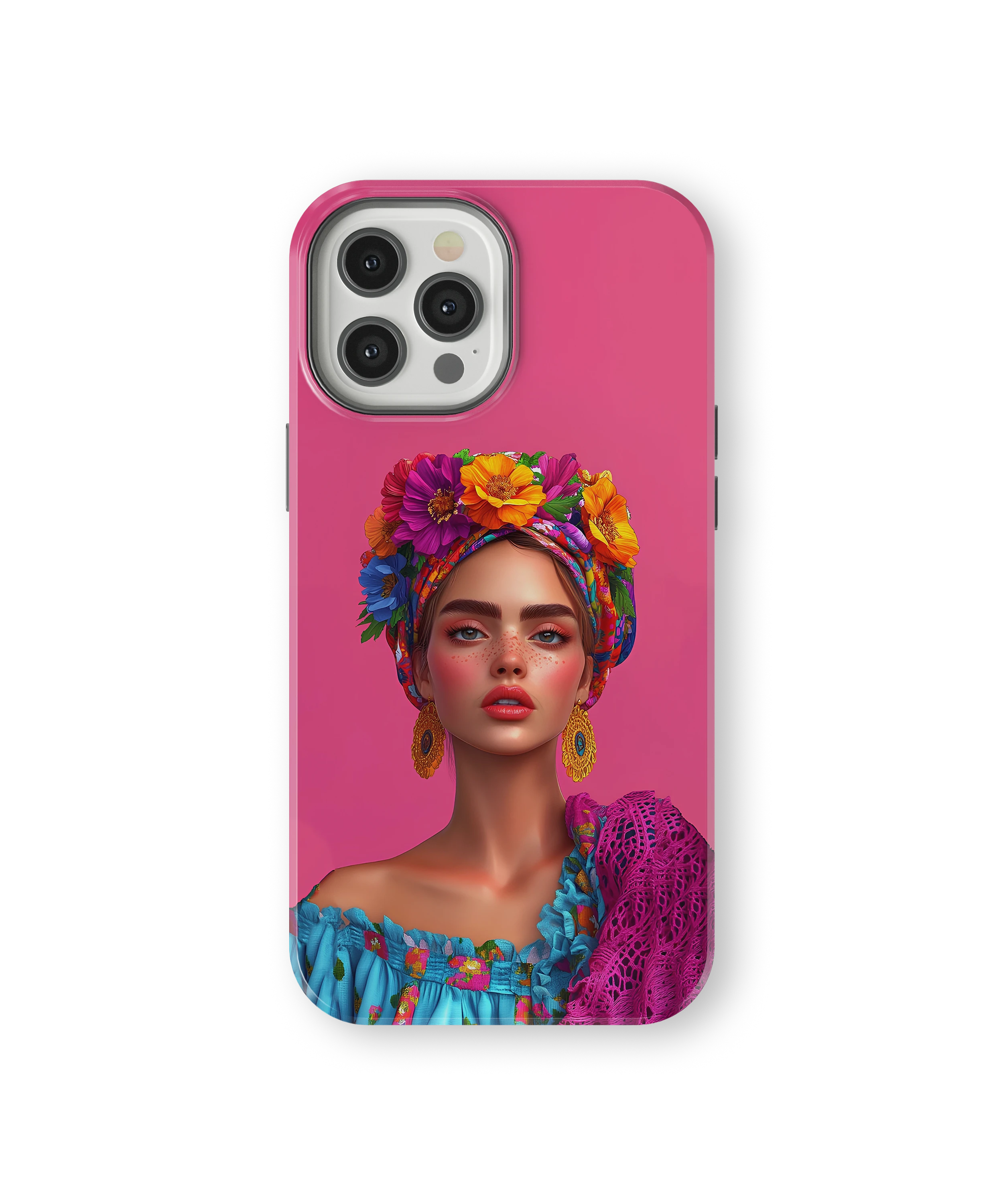 Coque iPhone – Design Femme Fleurie Colorée