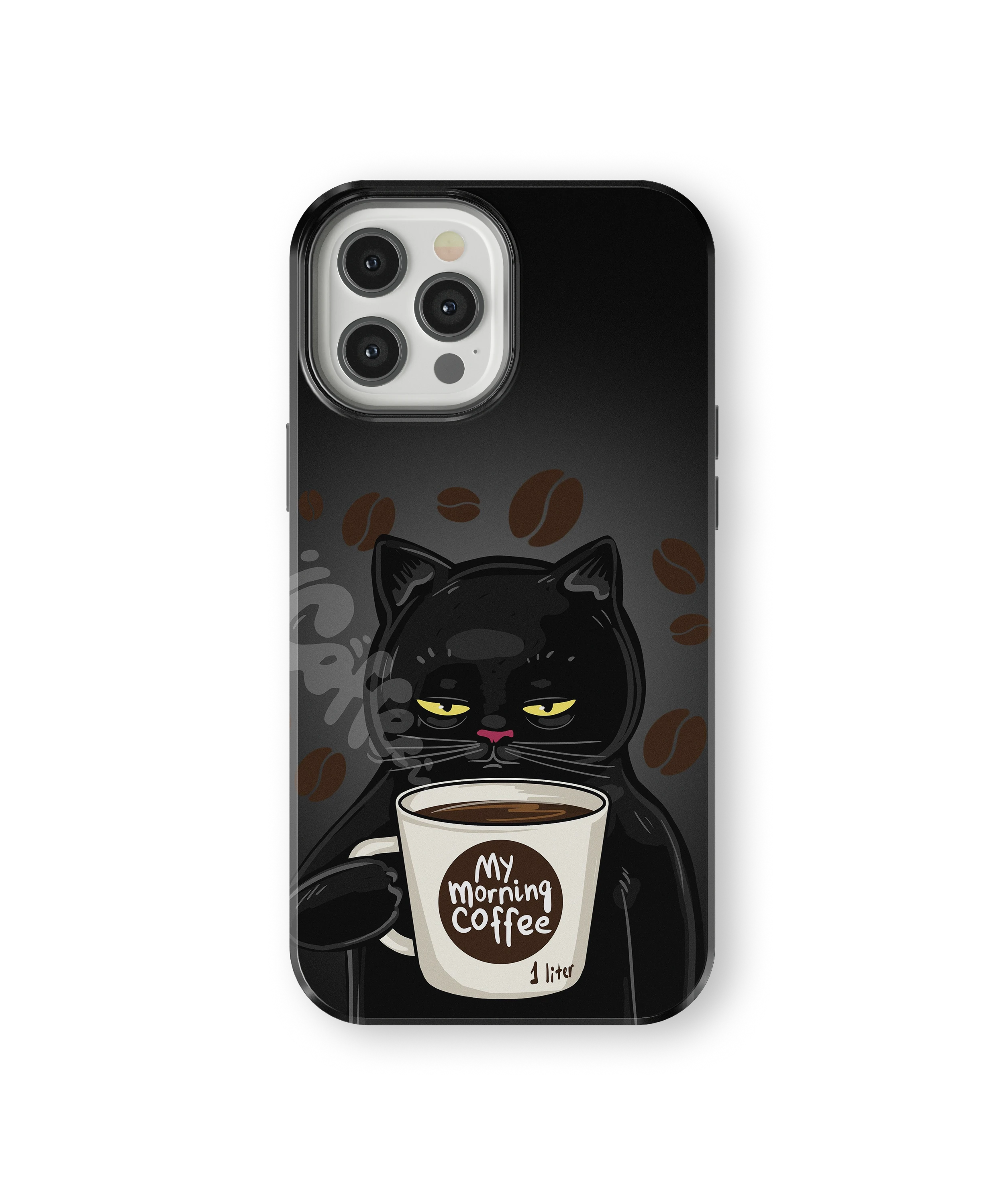 Coque iPhone Chat Café – Avant le café / Après le café