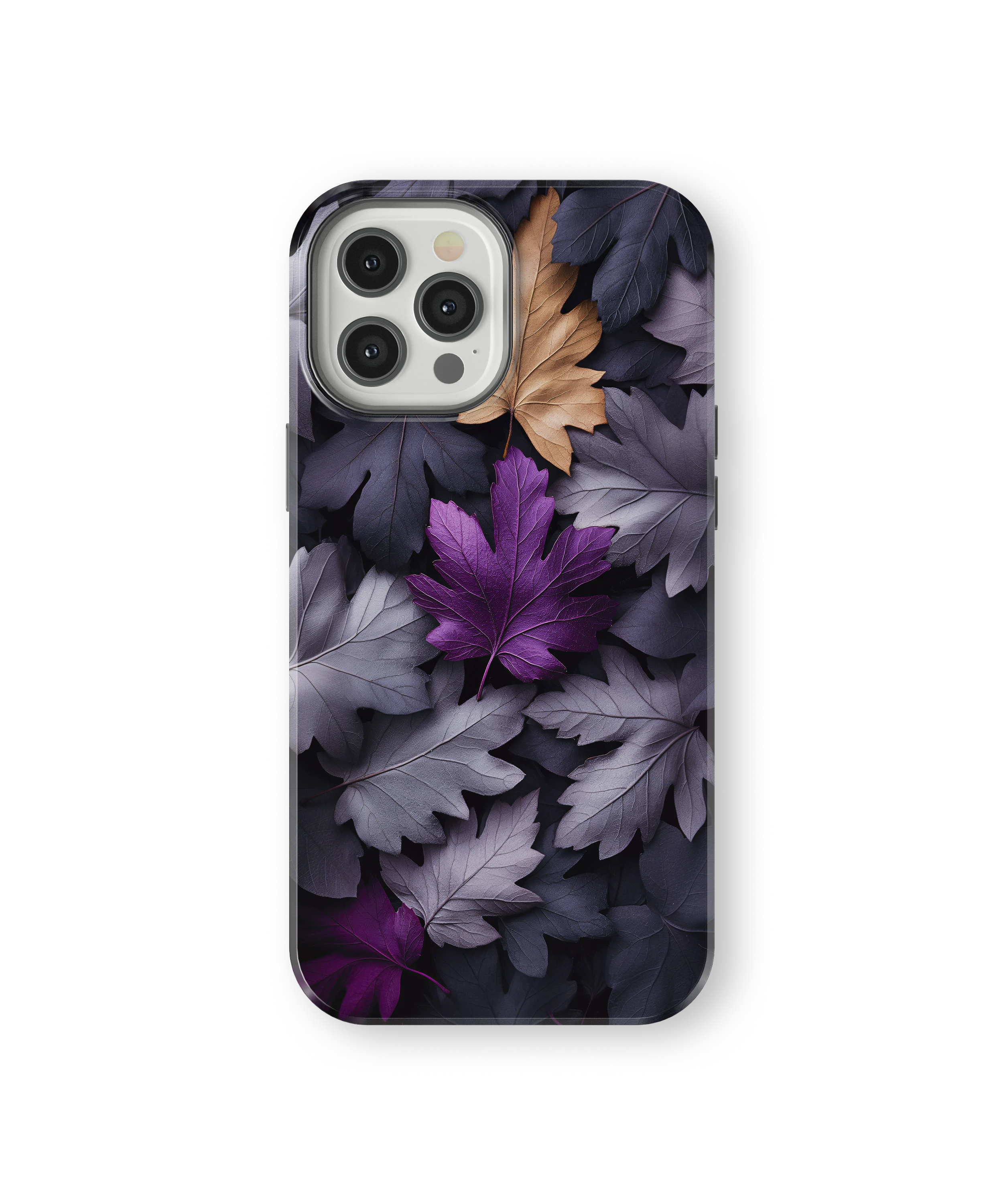 Coque iPhone Purple Autumn Leaves