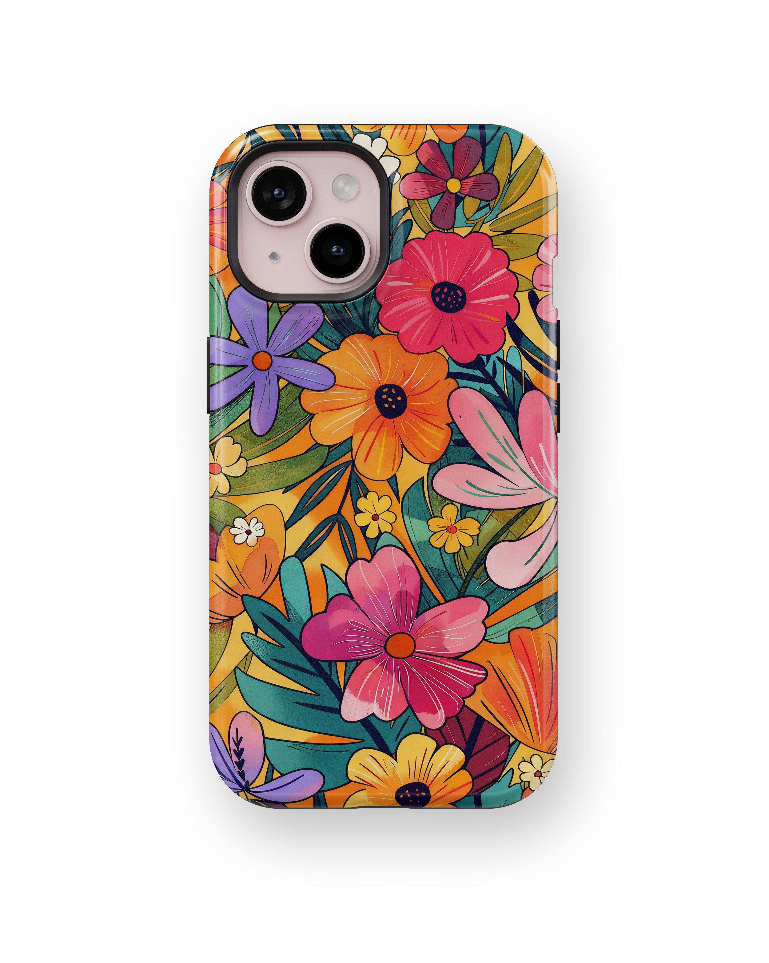 Coque iPhone – Design Floral Coloré