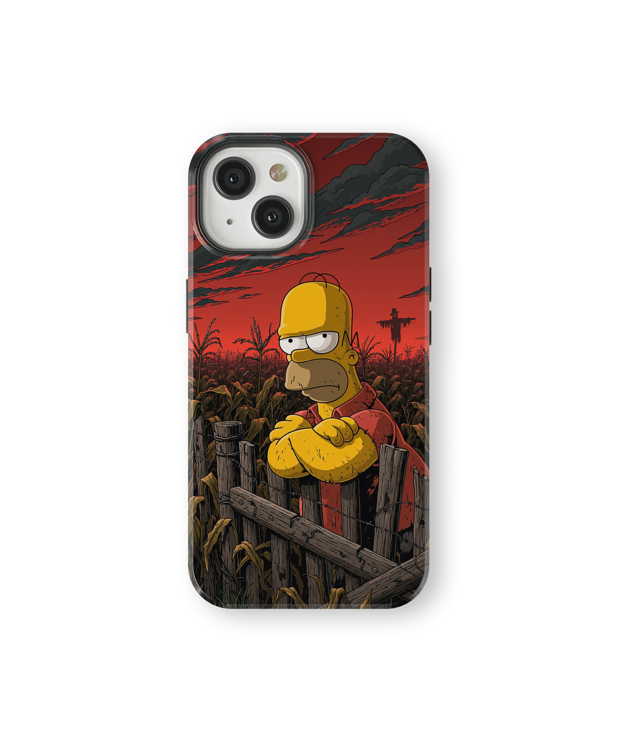 Coque iPhone Homer Simpson – Design Dark Red | Les Simpson