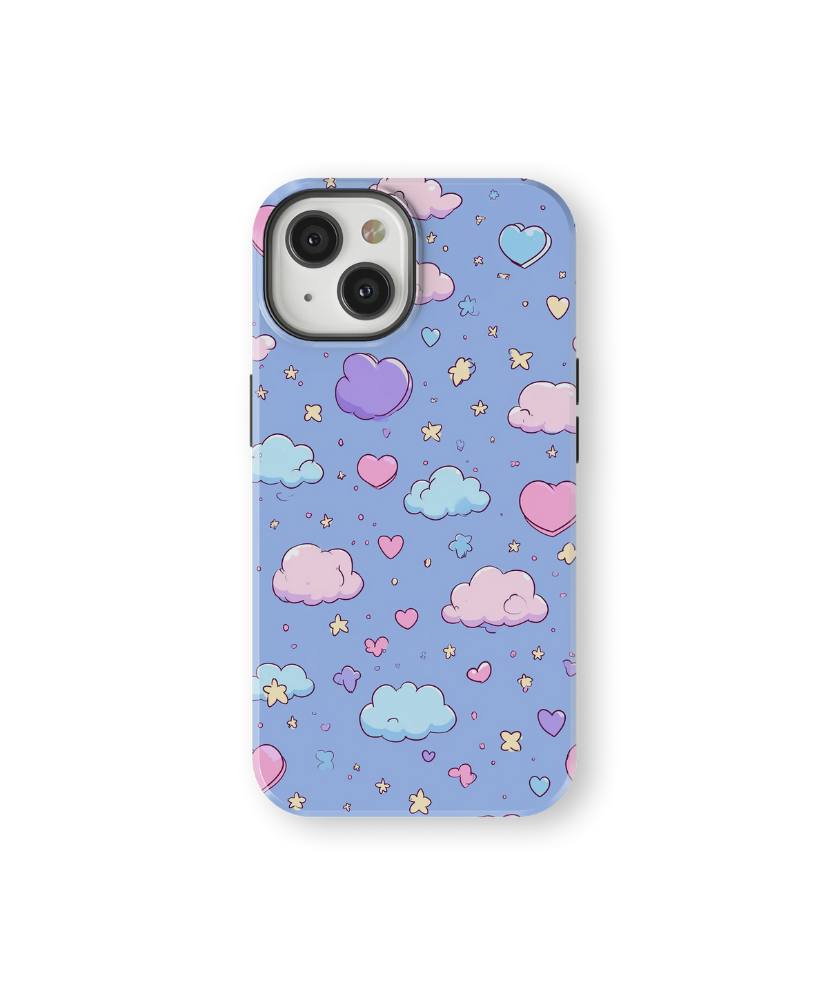 Coque iPhone – Design Nuage Cœur Pastel