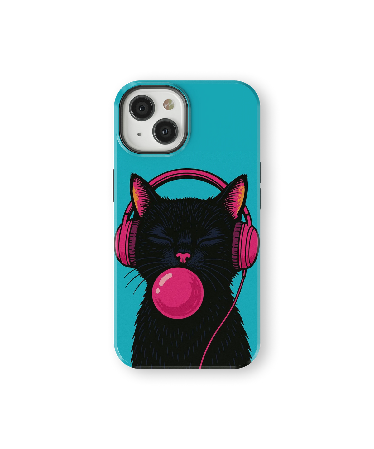 Coque iPhone – Music Cat Bubble