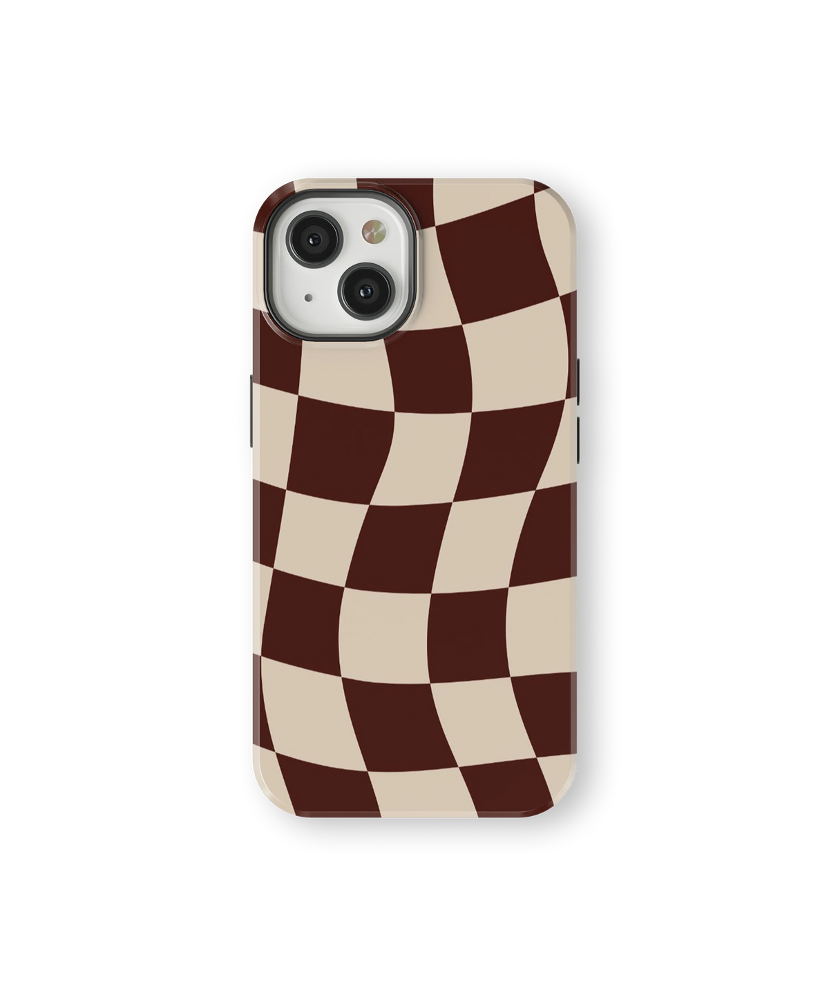 Coque iPhone – Design Damier Ondulé