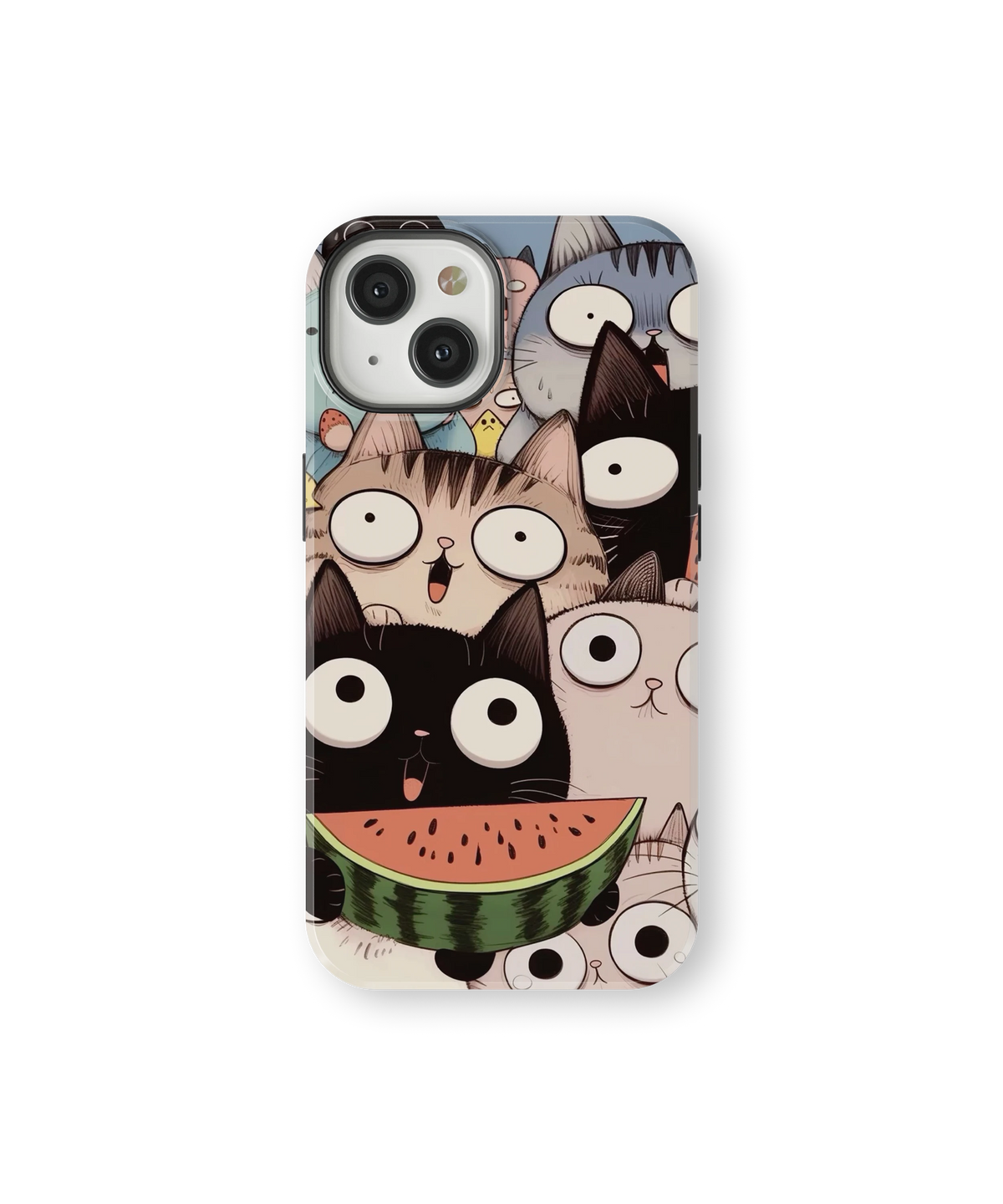 Coque iPhone Crazy Cats – Watermelon