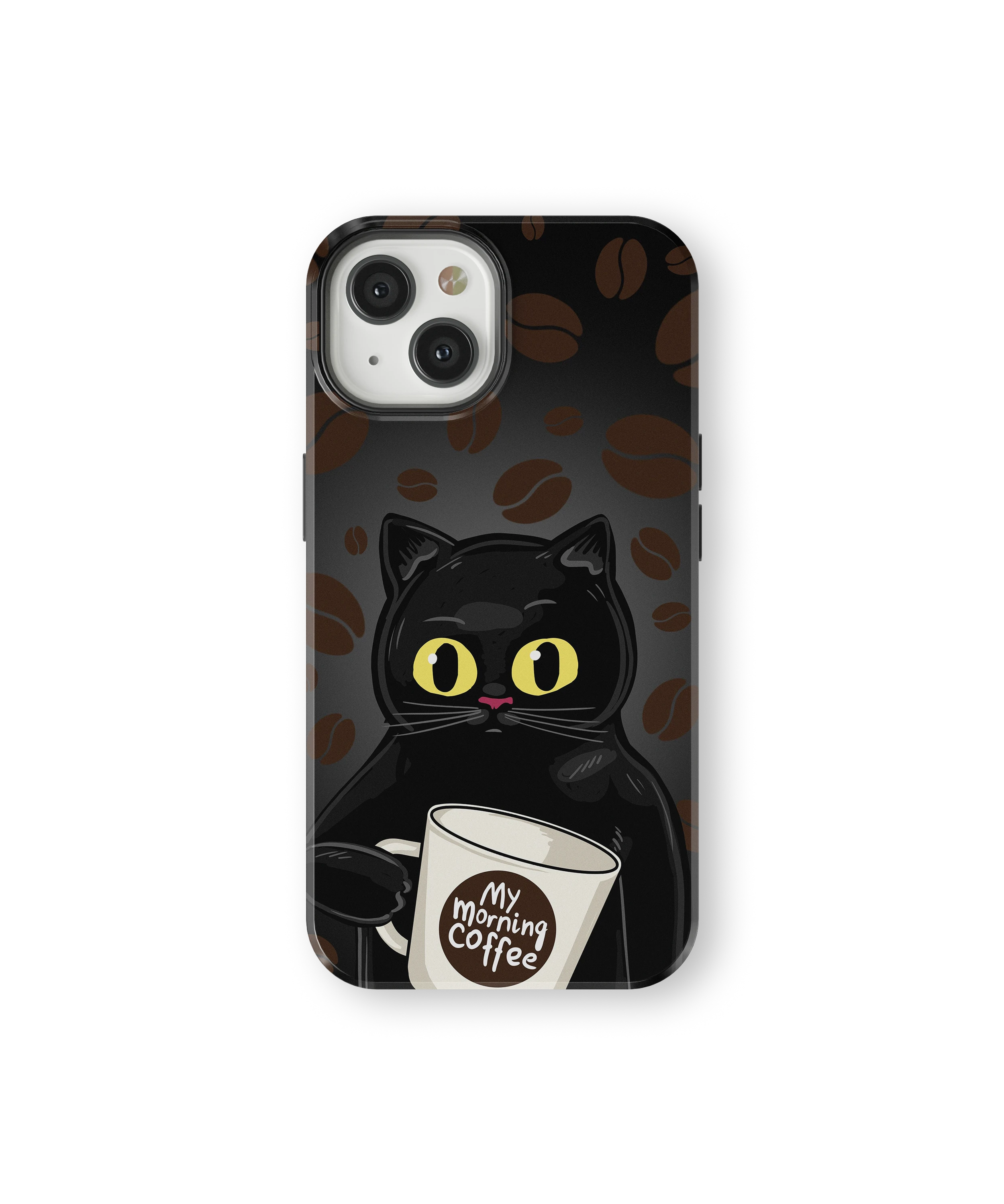 Coque iPhone Chat Café – Avant le café / Après le café