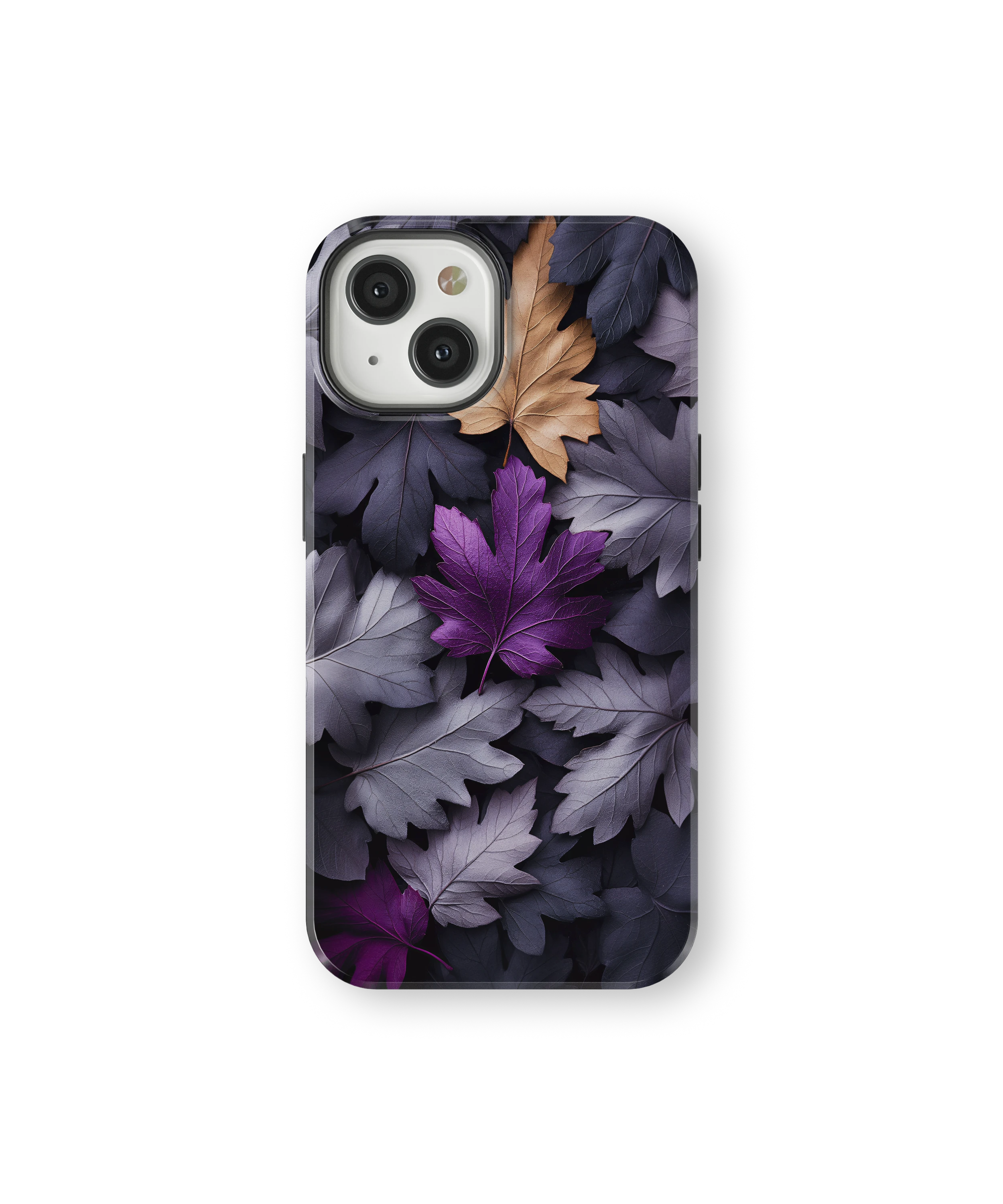 Coque iPhone Purple Autumn Leaves