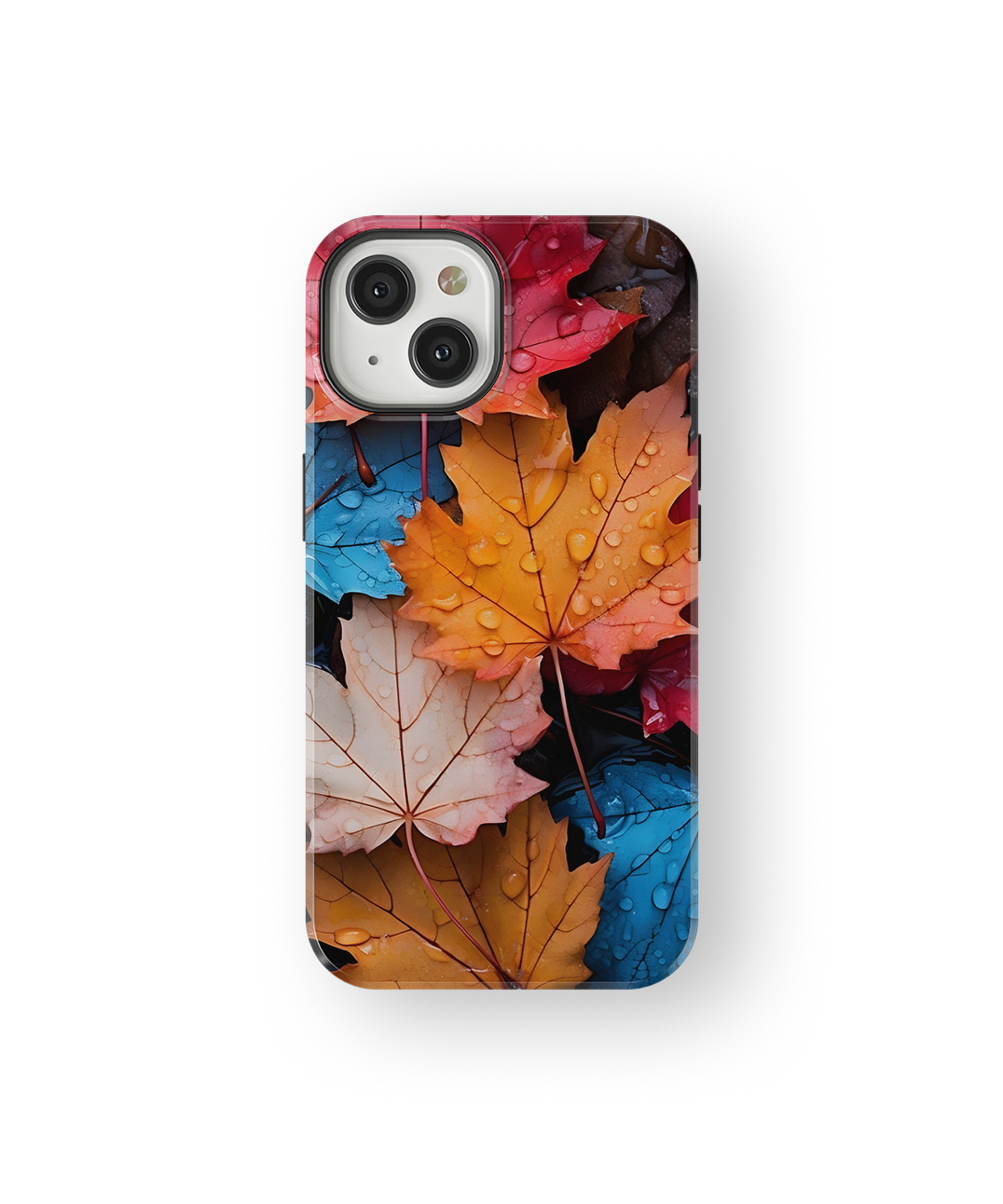 Coque iPhone – Design Feuilles Automne Colorées