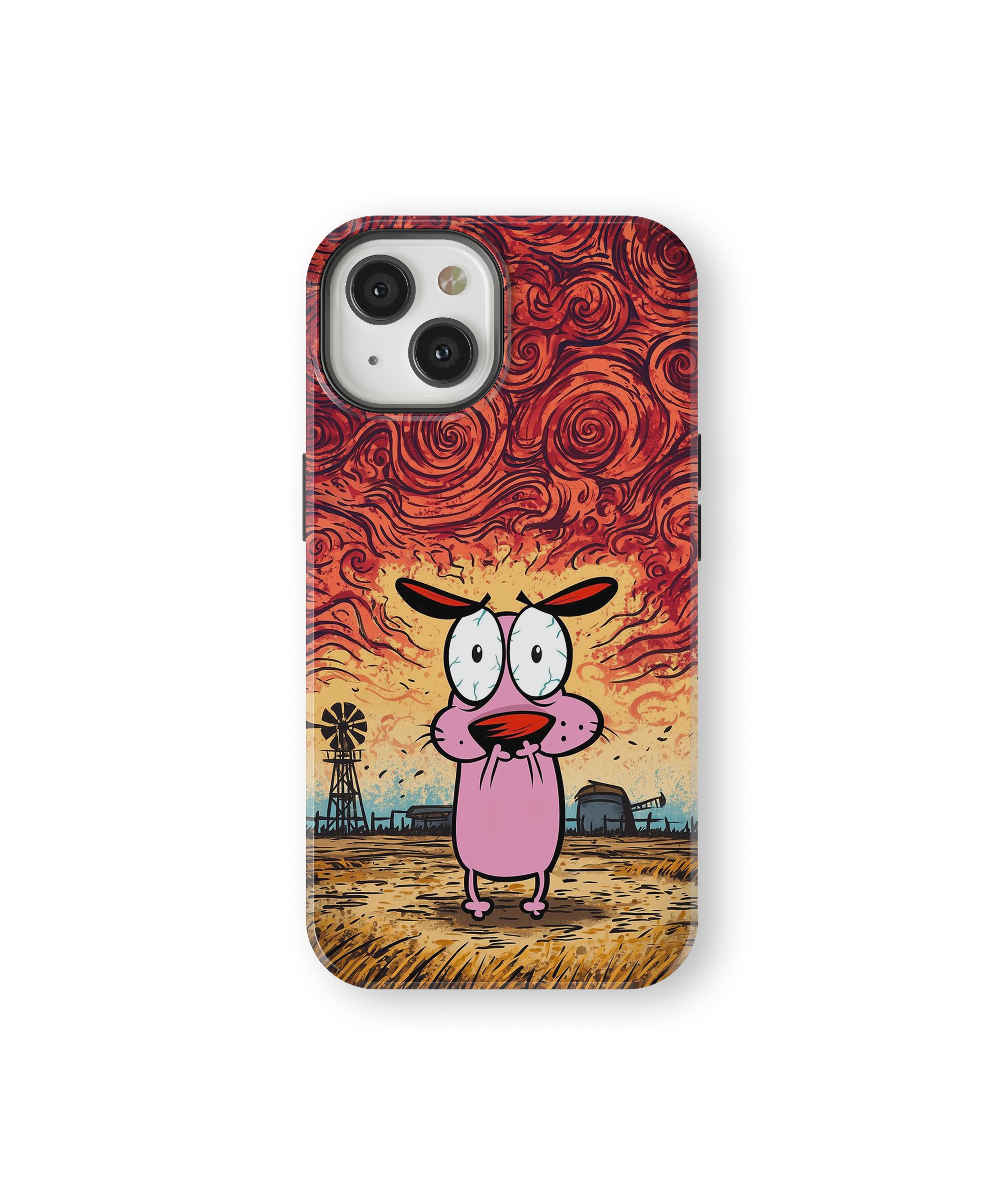 Coque iPhone – Design Courage le Chien