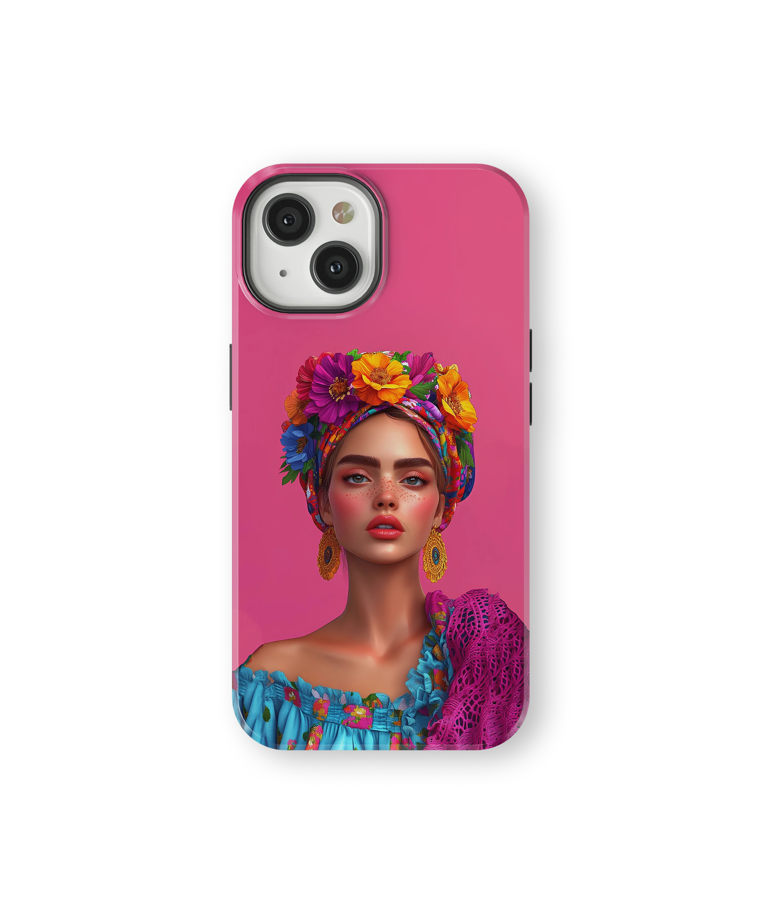 Coque iPhone – Design Femme Fleurie Colorée